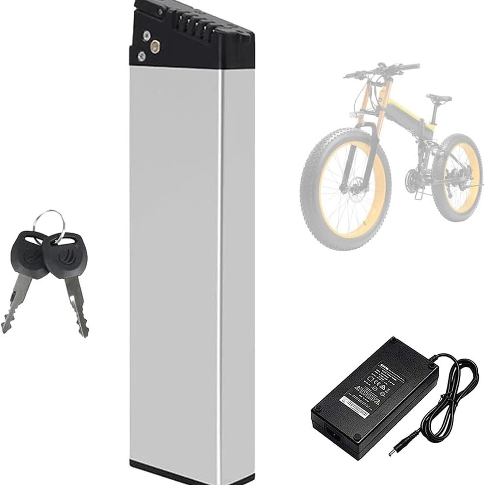 ZQUIKCRI 36V /48V Electric Bike Battery Lithium Battery with Handle and Key Lock for 350W-500W Motor (48v7.8ah)