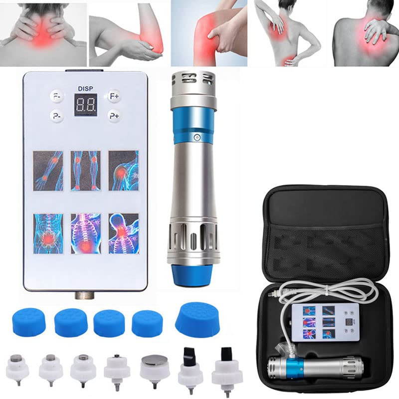 DH Beauty Extracorporeal Shockwave Therapy Machine, ED Treatment Electromagnetic Extracorporeal Shock Wave Therapy Machine Pain Relief Muscle Massager Physiotherapy Health Care White+black SW13