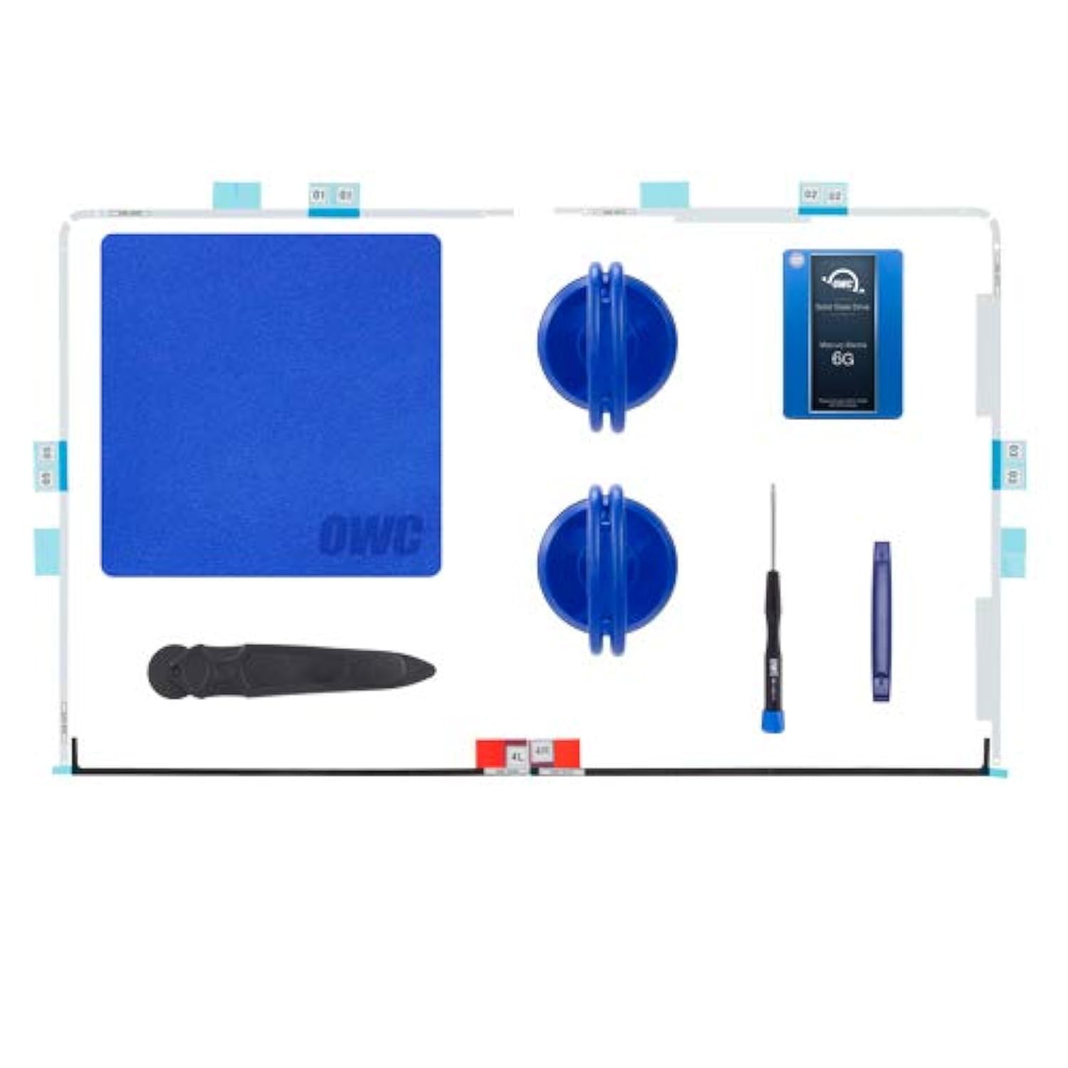 OWC SSD Upgrade Bundle for 2012-2019 21.5" iMacs, Mercury Electra 2.0TB 6G SSD, Express 2.5" USB 3.0 HDD enclosure, Installation tools and iMac screen adhesive tape set
