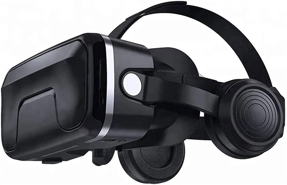 SMSOM VR Headset, 3D VR Glasses for Movies & Video Games - Virtual Reality Glasses VR Goggles Compatible with iOS, Android, Gift for Kids and Adults (Black)