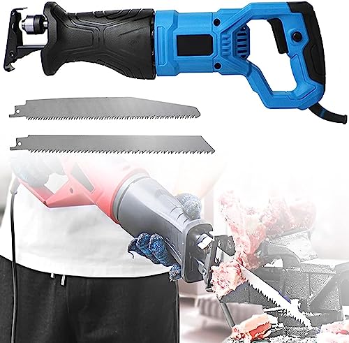 Bone Saw Machine - Electric Meat Cutter with Bandsaw, Butcher Bone Cutting Tool for Restaurant, Ideal for Fish, Pig's Hoof, Beef (900W)