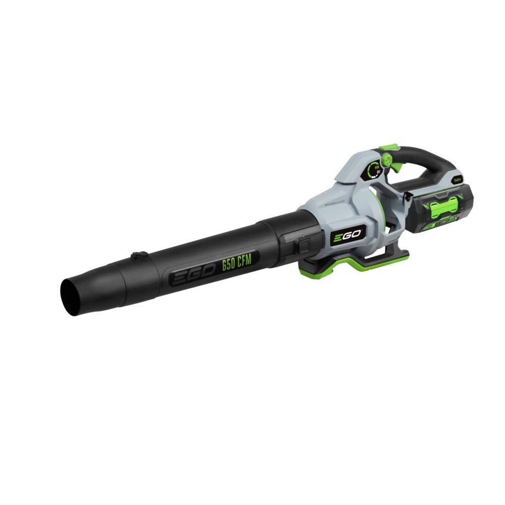 EGO POWER+ Leaf Blower, Cordless Electric 650 CFM, Includes 56V 5.0Ah Battery and Charger - LB6504
