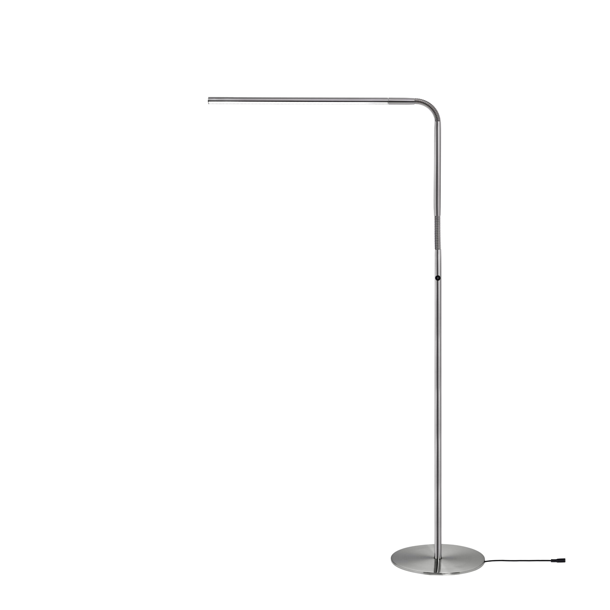 daylight Company Slimline 3 Floor Lamp-LED-80 CRI-Eye Care-4 Brightness Levels, 3,000 LUX at 30 cm, 1,065 LUMENS-4 Step DIMMER Mode, White