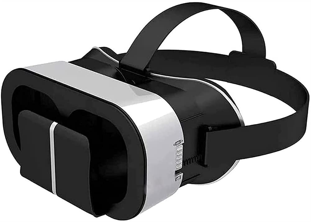 SMSOM 3D VR Glasses, VR Headset Compatible with 4.7-6.0in Screen, Best Mobile Games & Movies with Soft & Comfortable Adjustable Distance 3D VR Glasse -Gift for Kids and Adults (Black)