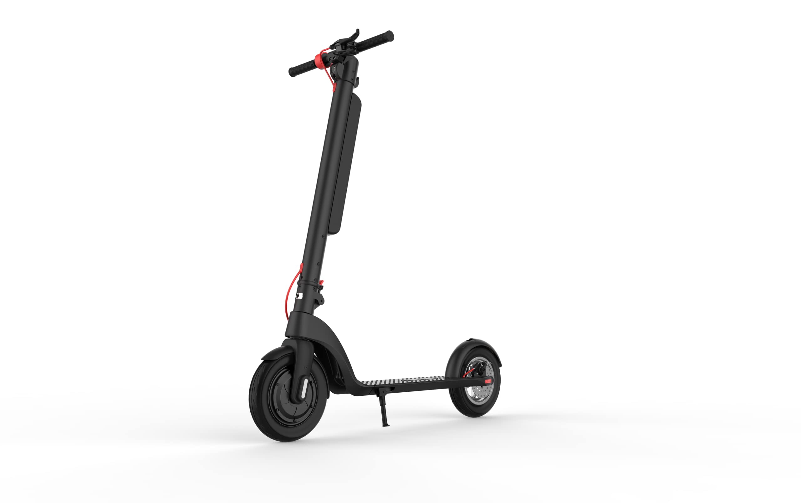 Electric Scooter, 8.5" Solid Tires E Scooter for Adult, 350W Motor, Up to 16MPH/12-13Miles Commuter Escooter, LED Display Screen, Detachable & Replaceable Battery, Folding Portable Design