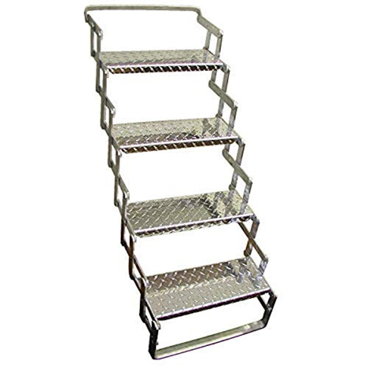 C. R. Brophy AS04 Aluminum Scissor Steps - 4 Step, 31" - 39" Extended Vertical Height