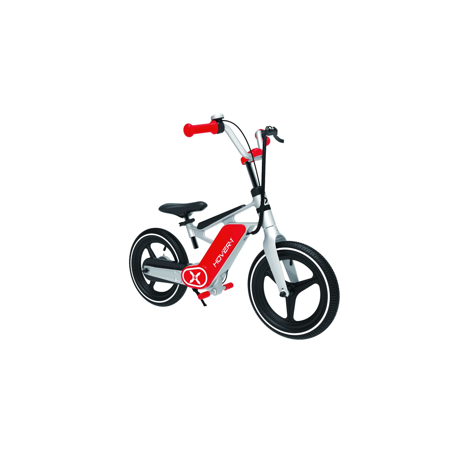 Hover-1 My First E-Bike - 8 MPH Top Speed, 7.5 Mile Range, LED Display, 14” Pneumatic Tires, Rear Electronic and Mechanical Brakes Kids Electric Bike for 8+ Years