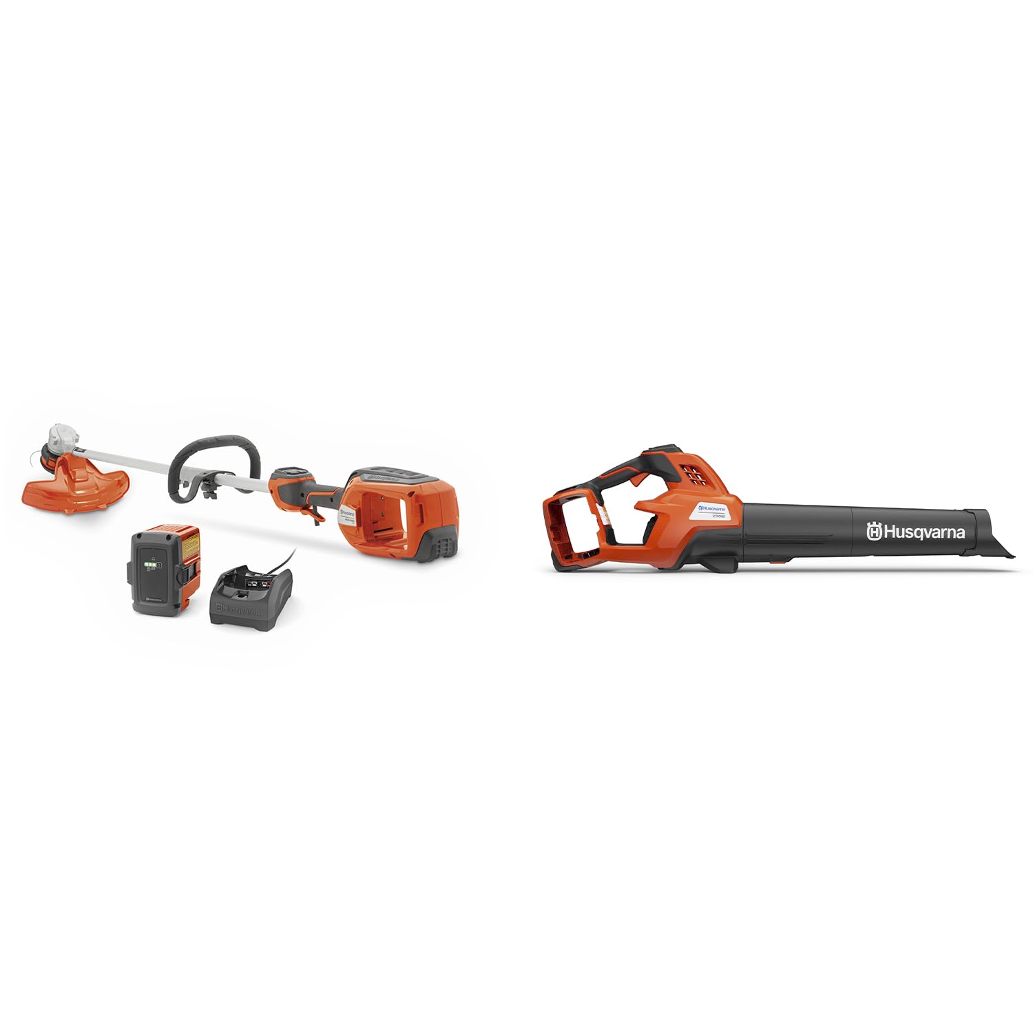 Husqvarna Weed Eater 320iL String Trimmer and 230iB Leaf Blower Bundle, Trimmer and Blower Combo with B140 Battery and 40-C80 Charger Included