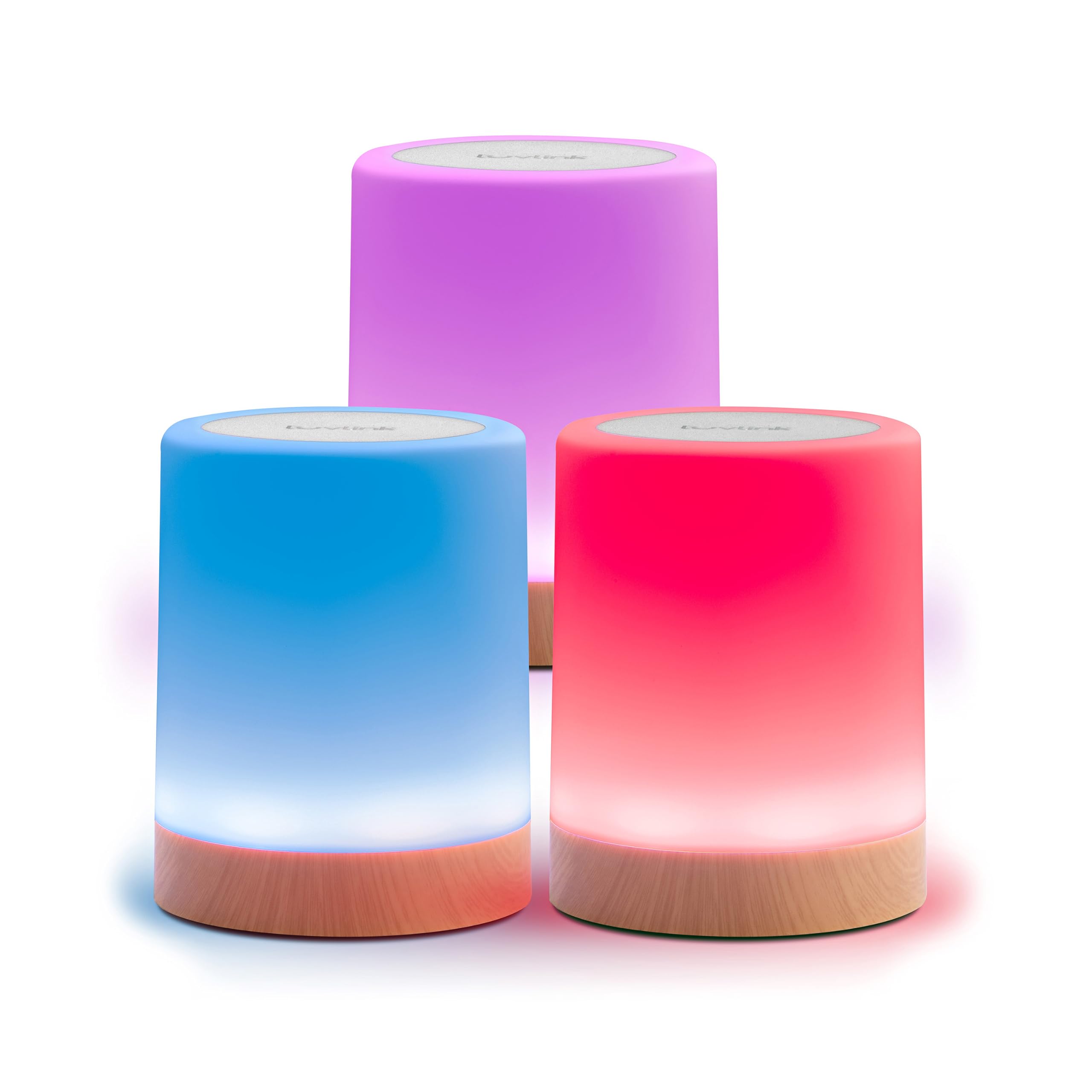 LuvLink Friendship Lamp v2.0 - Extended WiFi Range - Simple Bluetooth Setup (Set of Three)