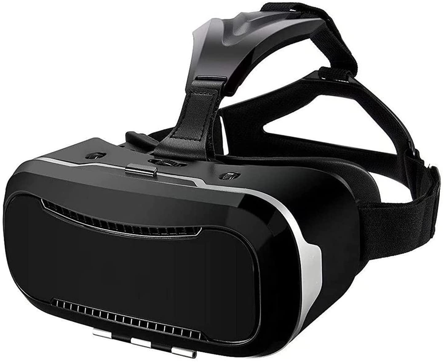 Dongng VR Headset, 3D Virtual Reality Glasses Compatible with iPhone & Android Phone New Goggles for Movies Compatible 4.7"-6.53" Soft & Comfortable Adjustable Distance -Ideal Gift(Black)