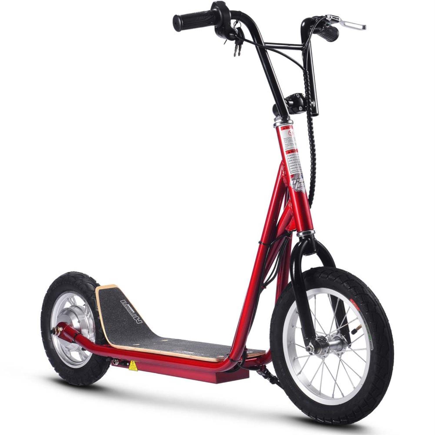 MotoTec Groove 36v 350w Big Wheel Lithium Electric Scooter Red (Groove-350)