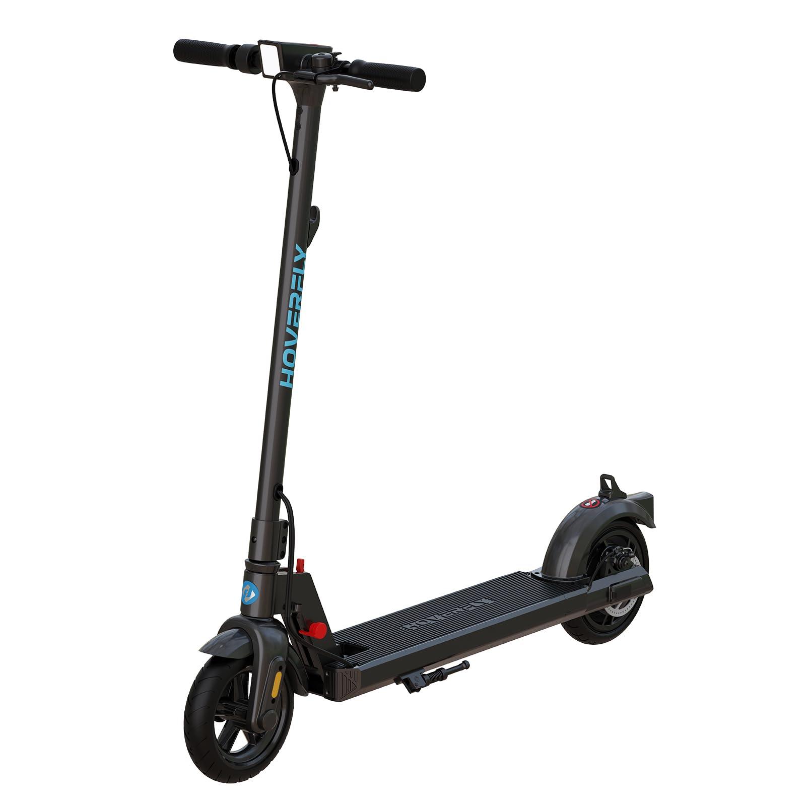 HOVERFLY X1 Electric Scooter for Adults, Anti Flat 8.5" Solid Tire, Max 10 Mile Range and 15.5Mph Speed Power by 250W Motor, Lightweight Portable Foldable Commuting E Scooter with EABS&Disc Brake