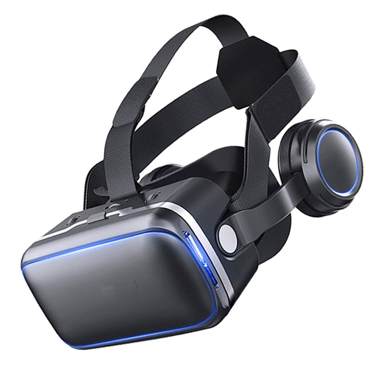 HHWKSJ VR Headset, Virtual Reality Glasses Compatible with iPhone & Android, VR Goggles for 3D Movies Compatible 4.5"-6.4" Soft & Comfortable Adjustable Distance - Gift for Kids and Adults