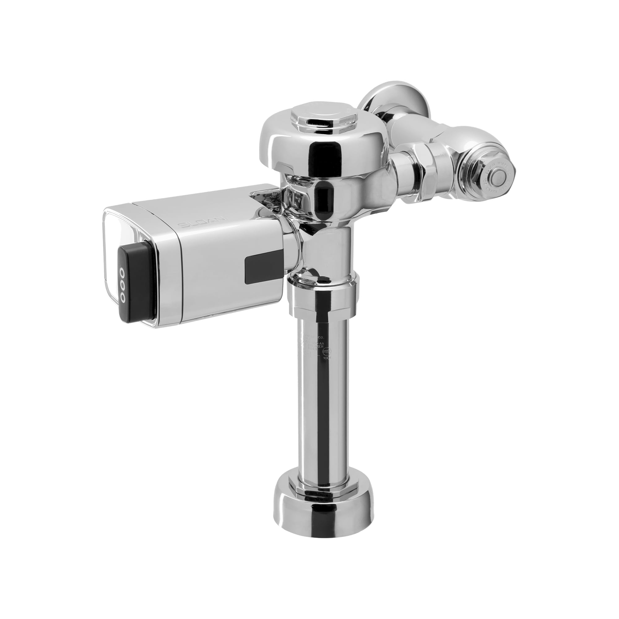 Sloan Regal 111 SFSM Exposed Sensor Water Closet Flushometer, 1.6 GPF Flush Valve - Infrared Sensor w/True Mechanical Override, Single Flush, Fixture Connection Top Spud, Battery Powered, 3980095