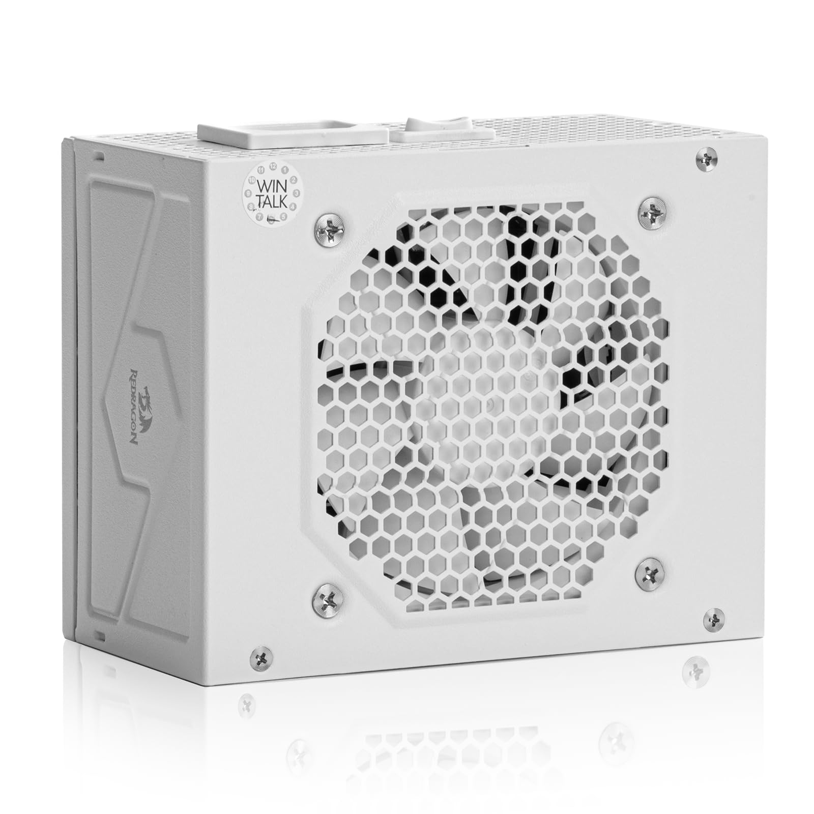Redragon PSU015 80+ Platium 750 Watt SFX Fully Modular Power Supply, 80 Plus Certified, 100% Japanese Capacitors & Low Noise Smart-ECO 0 RPM Fan, Full Mod Cables w/ATX Compatible Panel, White