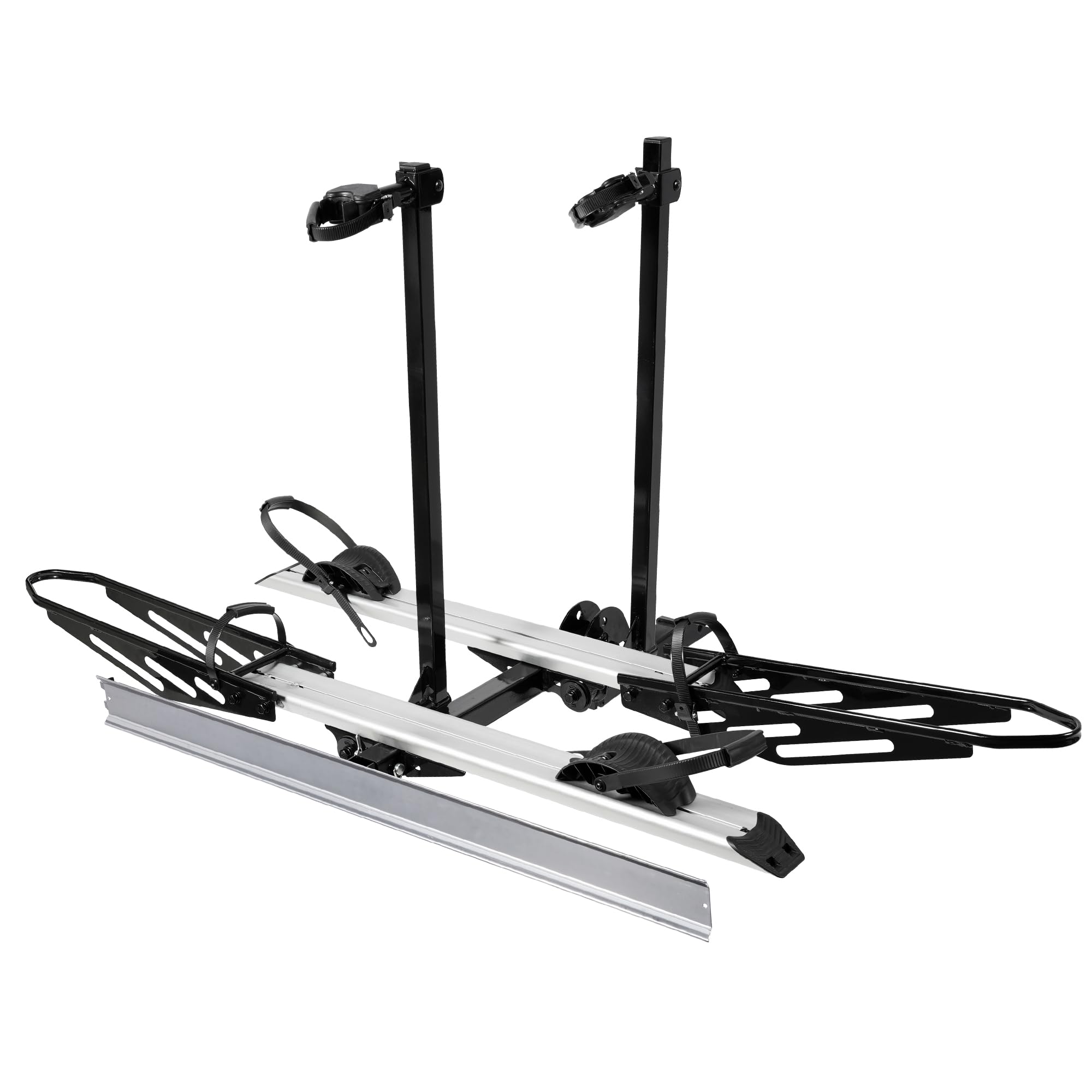 Young Hitch Mount Bike Rack with Ramp, 200 lbs. Capacity for 2 E-Bikes, Fat Tire and Standard, fits Cars, SUVs, RVs, Trailers with 2 Inch Receiver