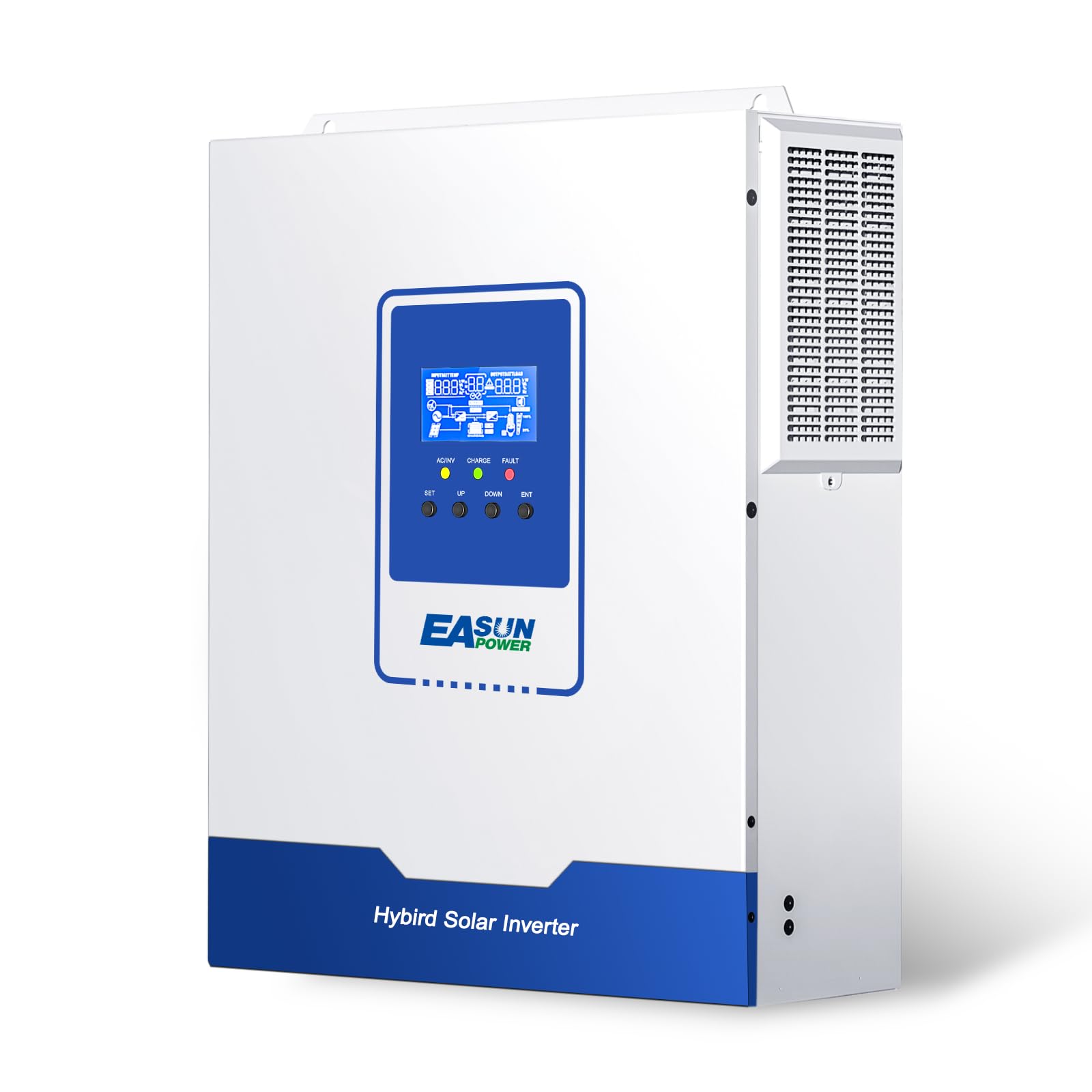 POWLAND 3000W Solar Inverter, Pure sine Wave Inverter, 24V to 110V/120V, Built-in 60A MPPT Controller, Suitable for Homes, RVs, and can be Used with Lithium Lead-Acid Gel Battery Off-Grid Systems
