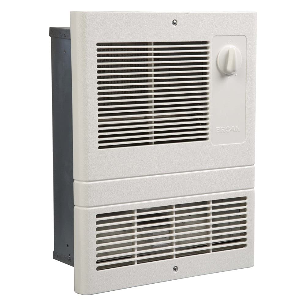 Broan-NuTone 9810WH High Capacity Wall Heater, White Grille, 1000-Watts, 120/240V