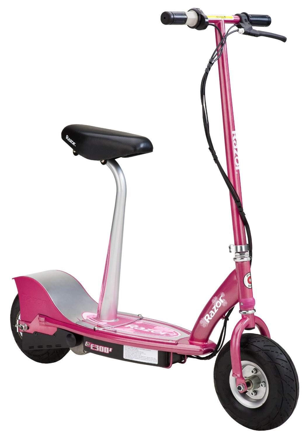 Razor E300S Seated Electric Scooter - Sweet Pea, 10 in. (Front Wheel)