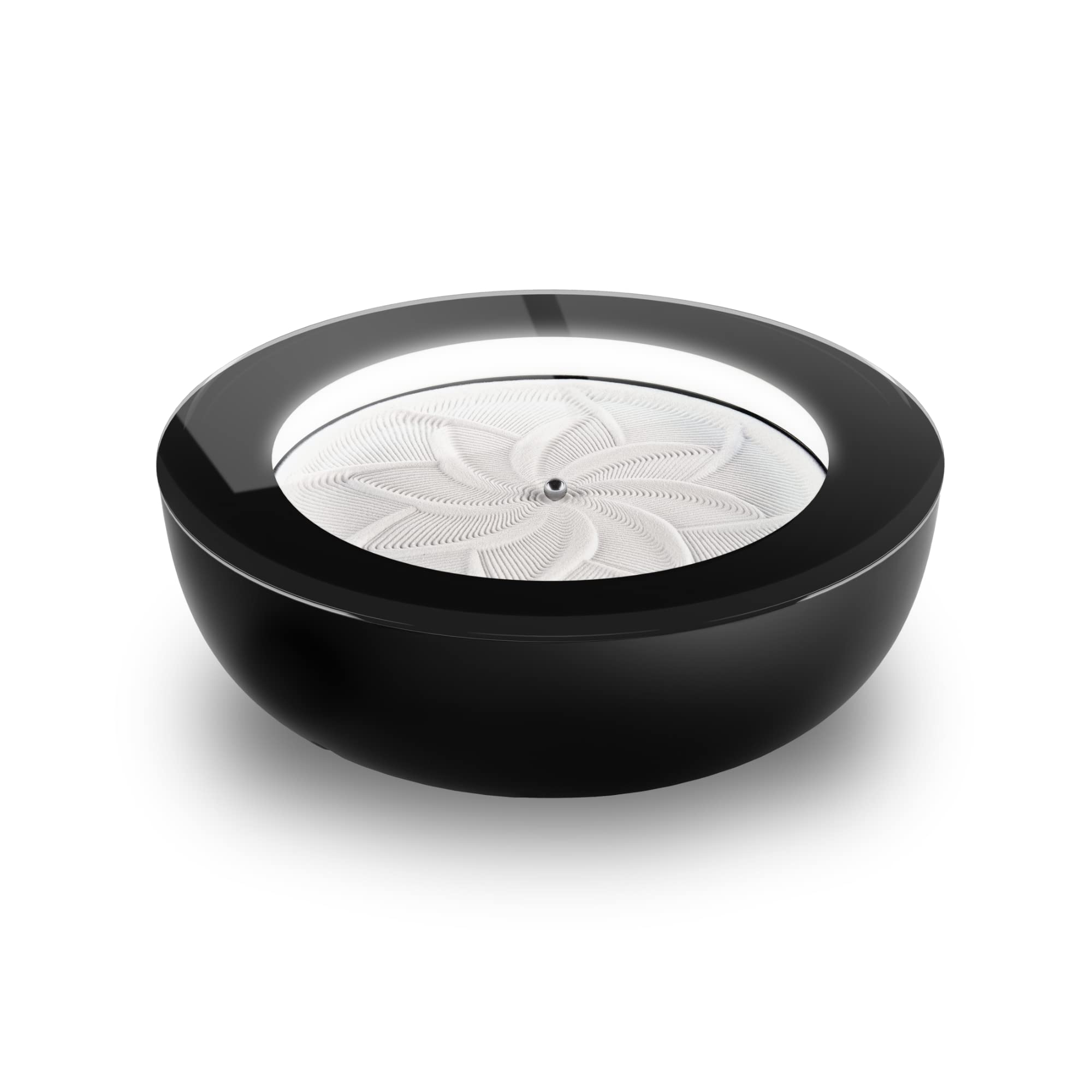 Homedics Drift Sandscape, Perpetual Motion Machine, Zen Garden, Meditation Accessories, Decorative Sandscape, Bluetooth, iOS, Android, by Homedics (16 Inch (Small), Black)