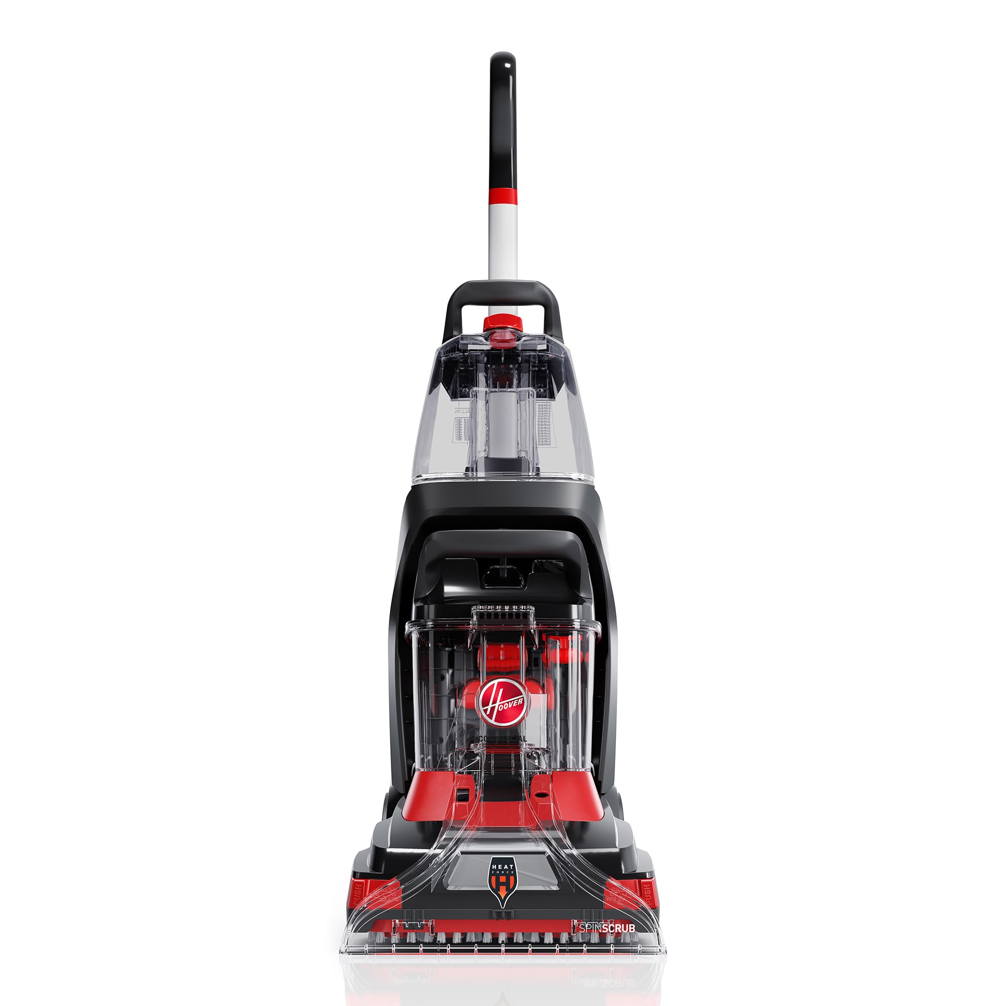 Hoover Commercial PowerScrub XL Spot Extractor, Carpet Cleaner Machine, Upright Shampooer, Commercial Grade Stain Remover, Powerful Deep Cleaner with Heated Drying, CH68000V, Black