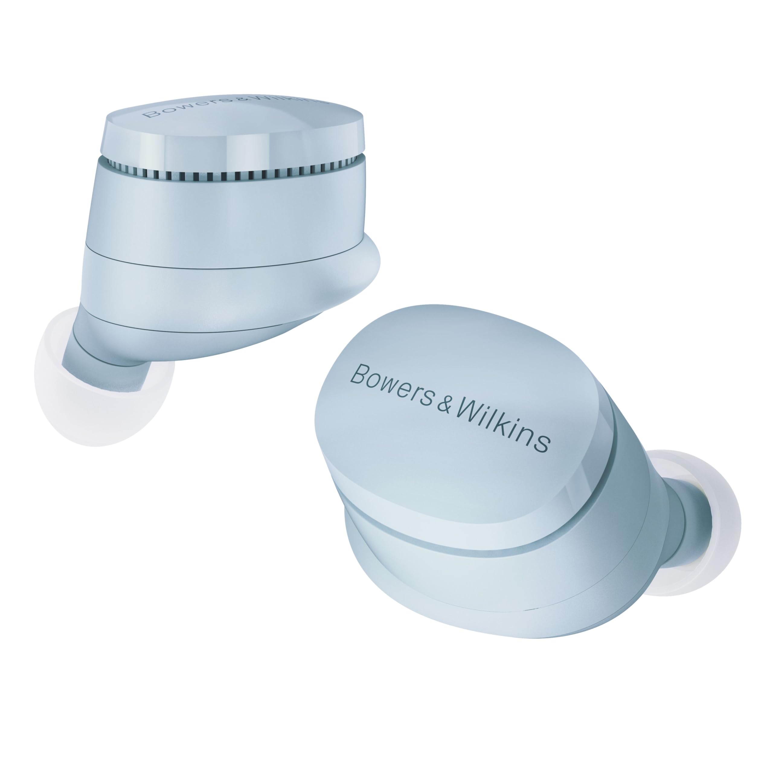 Bowers & Wilkins Pi6 Wireless Earbuds (Glacier Blue), in-Ear Bluetooth Earphones with aptX Adaptive & 12mm Drivers, Bespoke Active Noise Cancelling Earbuds, 3 Built-in Mics, 15-Min Quick Charging