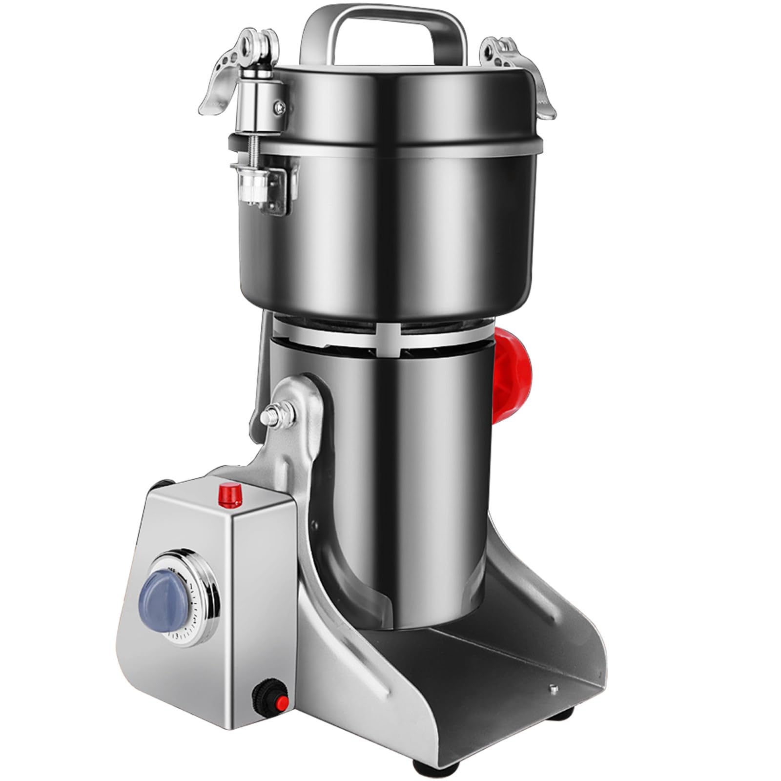 Grain Mill Grinder,2000g High-speed Electric Stainless Steel Dry Spice Grinder,Commercial Pulverizer for Wheat Corn Rice Pepper Herbs Coffee Beans Dried Mushrooms,110V