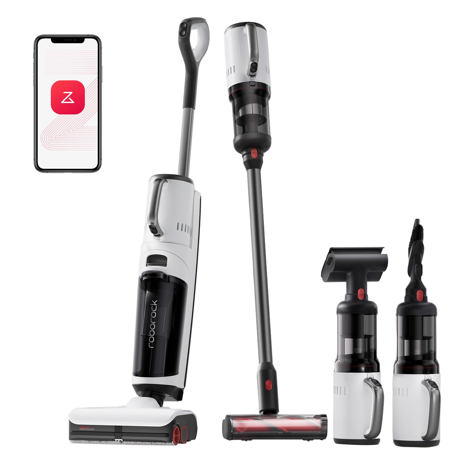 roborock Dyad Pro Combo Wet Dry Vacuum Cleaner, 5-in-1 Cordless Vacuum for Multi-Surface, 17000Pa Suction, Vanquish Wet and Dry Messes, Self-Cleaning & Drying, Perfect for Sticky Mess and Pet Hair