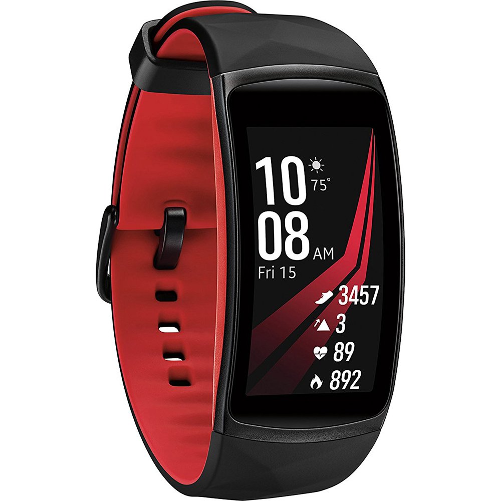 Samsung Gear Fit2 Pro Smartwatch Fitness Band (Small), Diamond Red, SM-R365NZRNXAR – US Version with Warranty