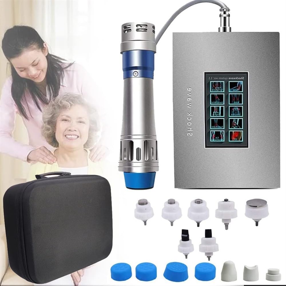 ZIRRFA Extracorporeal Shockwave Therapy Machine, ED Shock Wave Machine for Erectile Dysfunction & ED Treatment and Relieve Pain with 7 Massage Heads