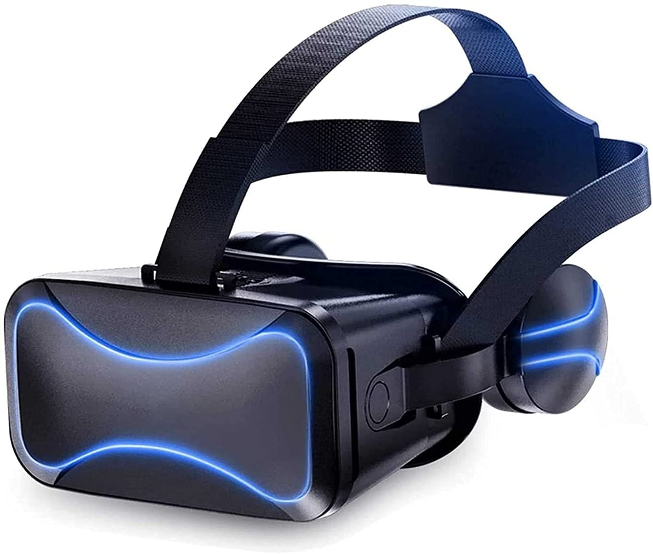 SMSOM VR Headset, 3D Glasses Virtual Reality Headset for VR Games & 3D Movies, 3D Virtual Reality Viewer, Eye Care System for iOS and Android Smartphones (Black)