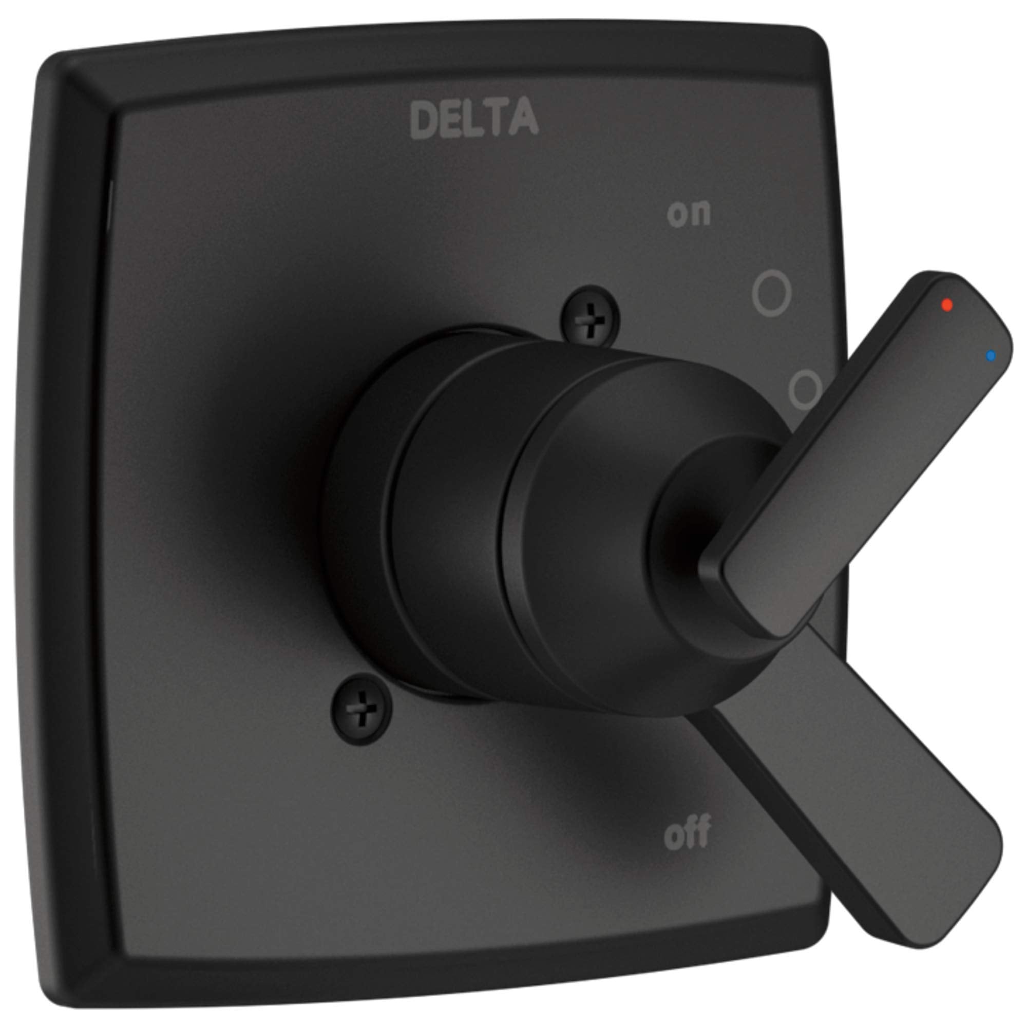 Delta T17064 Ashlyn Monitor 17 Series Dual Function Pressure Balanced Valve Trim Only with Integrated Volume Control - Less Rough-In Valve - Matte Black