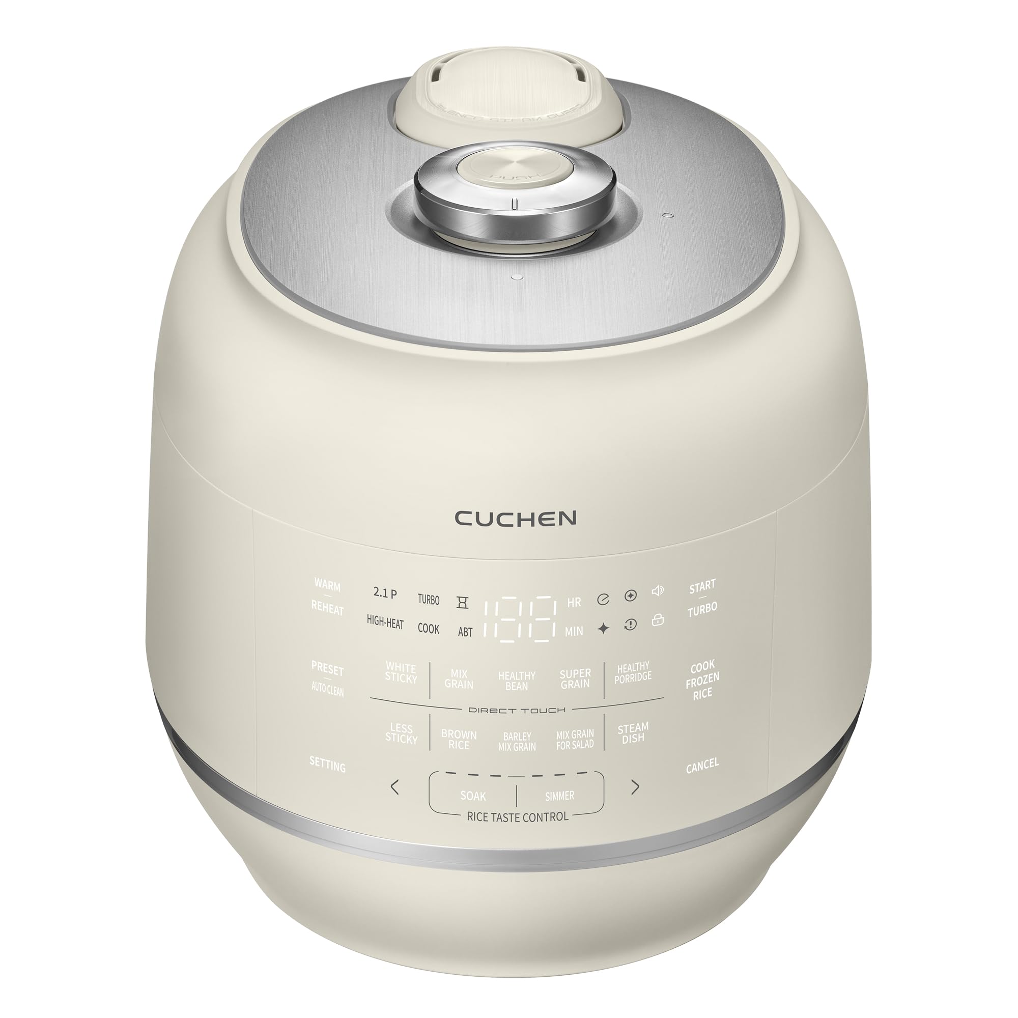 CUCHEN CRT-RPK1040IUS 10 CUP (1.9 quarts): 10 person serving | IH Heating | Expertly Crafted for Multi Grain Cooking |2.1 Ultra High-Pressure Induction Heating IH Rice Cooker | Full Stainless Power Lock System | Auto Steam Clean | Voice Guide | Made in Ko