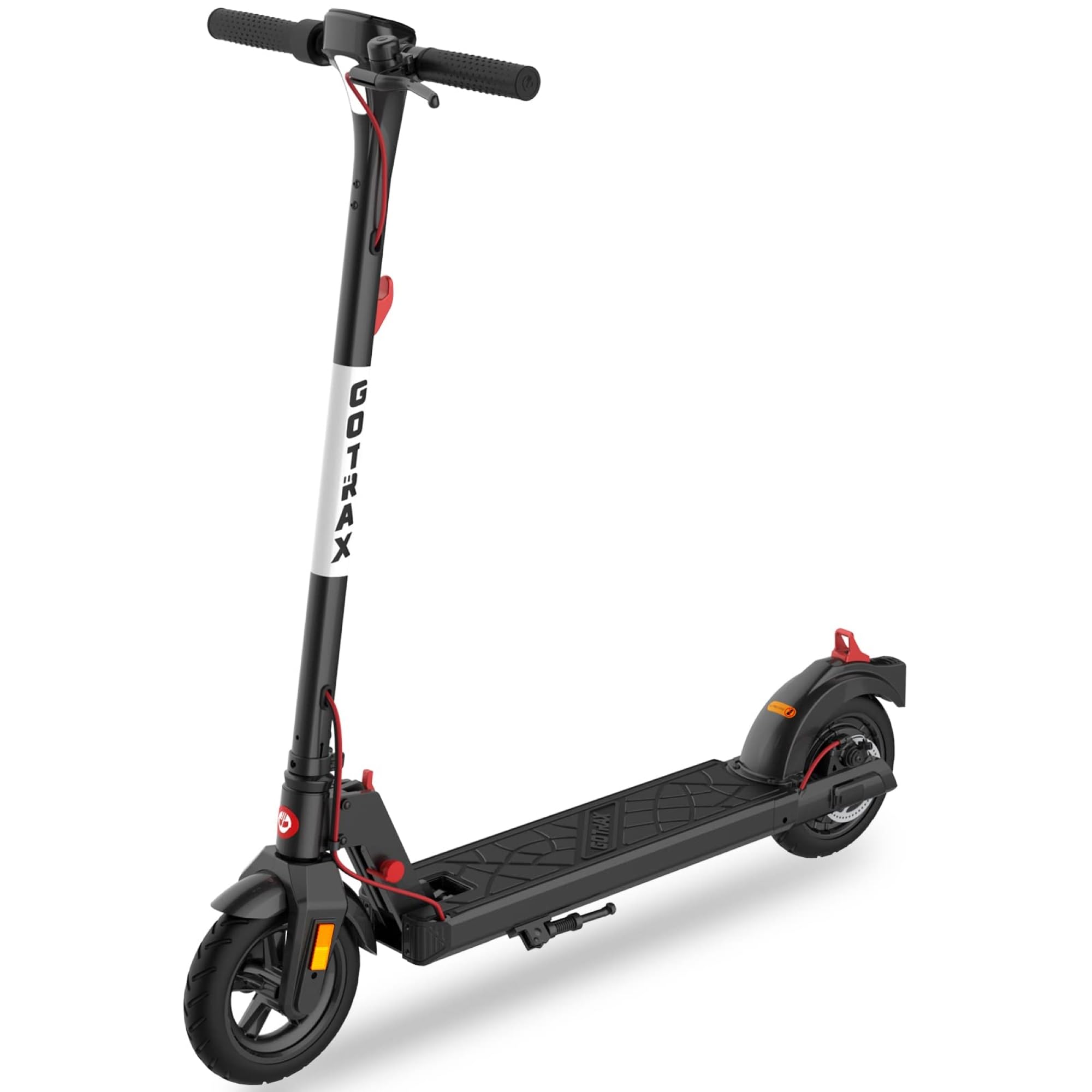 Gotrax Apex XL 8.5" Solid Tires, Max 12 Miles Range and 15.5Mph Speed, Bright Headlight and Taillight, Big LED Display, Aluminum Alloy Frame, Foldable Commuting Escooter for Adults, Black