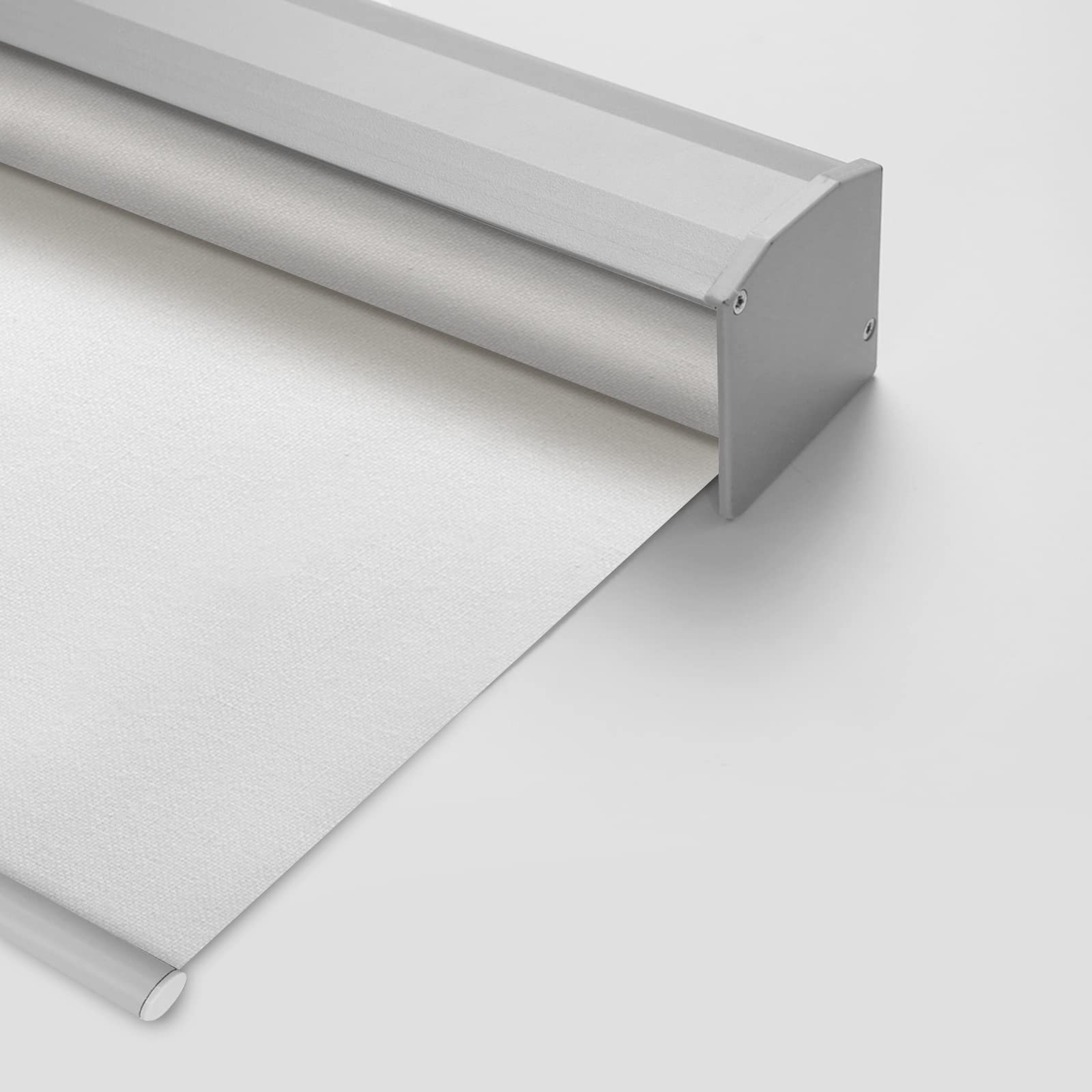 Yoolax Motorized Blinds with Remote, Blackout Smart Blinds Motorized Fabric Roller Shades Work with Alexa, Automatic Shades for Windows Custom Size (White)