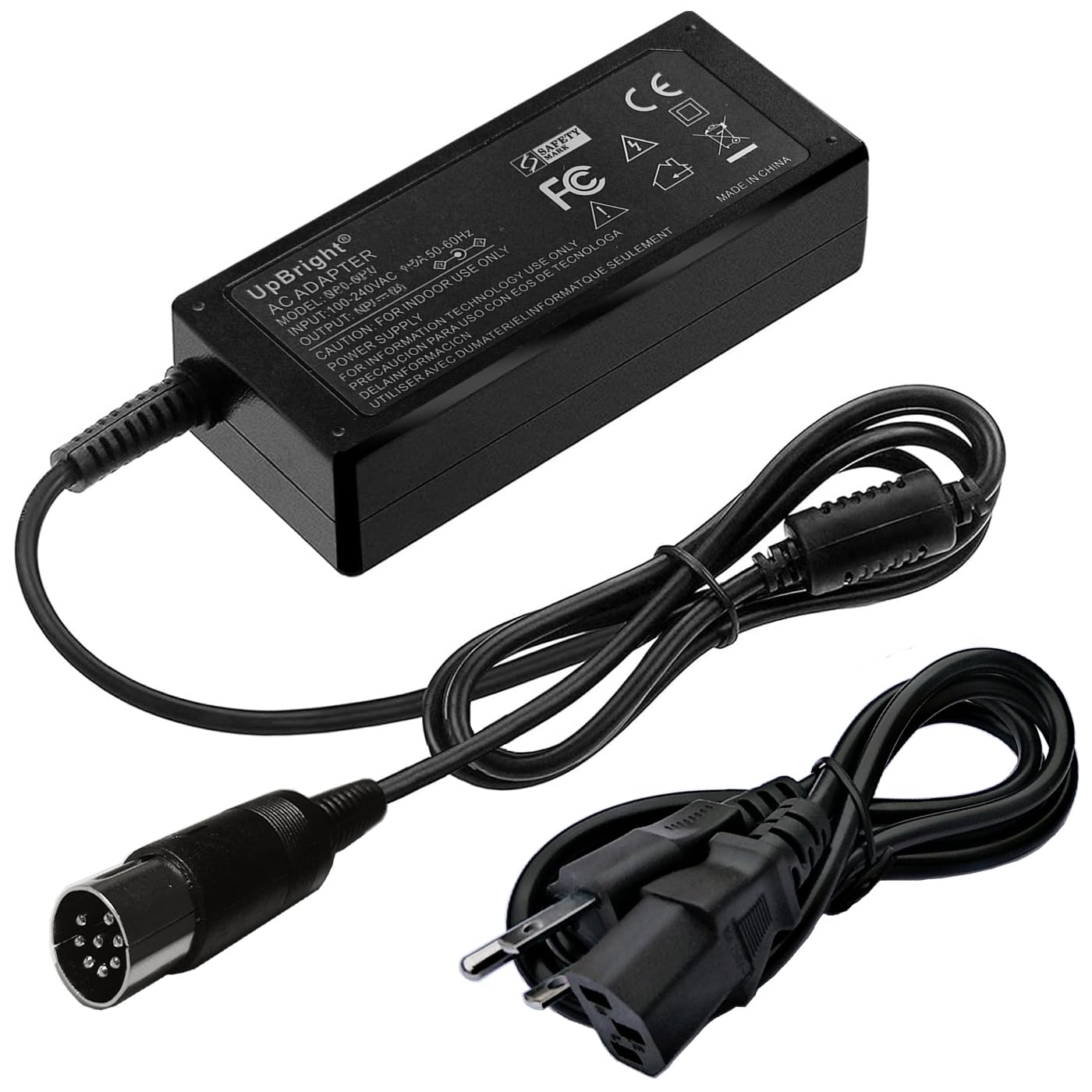 UpBright 8-Pin DIN 19V AC/DC Adapter Compatible with Mindray M9 M 9 Ultrasound System Control Panel MANGO150M-19DD MANGO150M-19DL 8Pin DC19V 7.9A 150W 19VDC 7900mA 150.1W Power Supply Cord Charger PSU