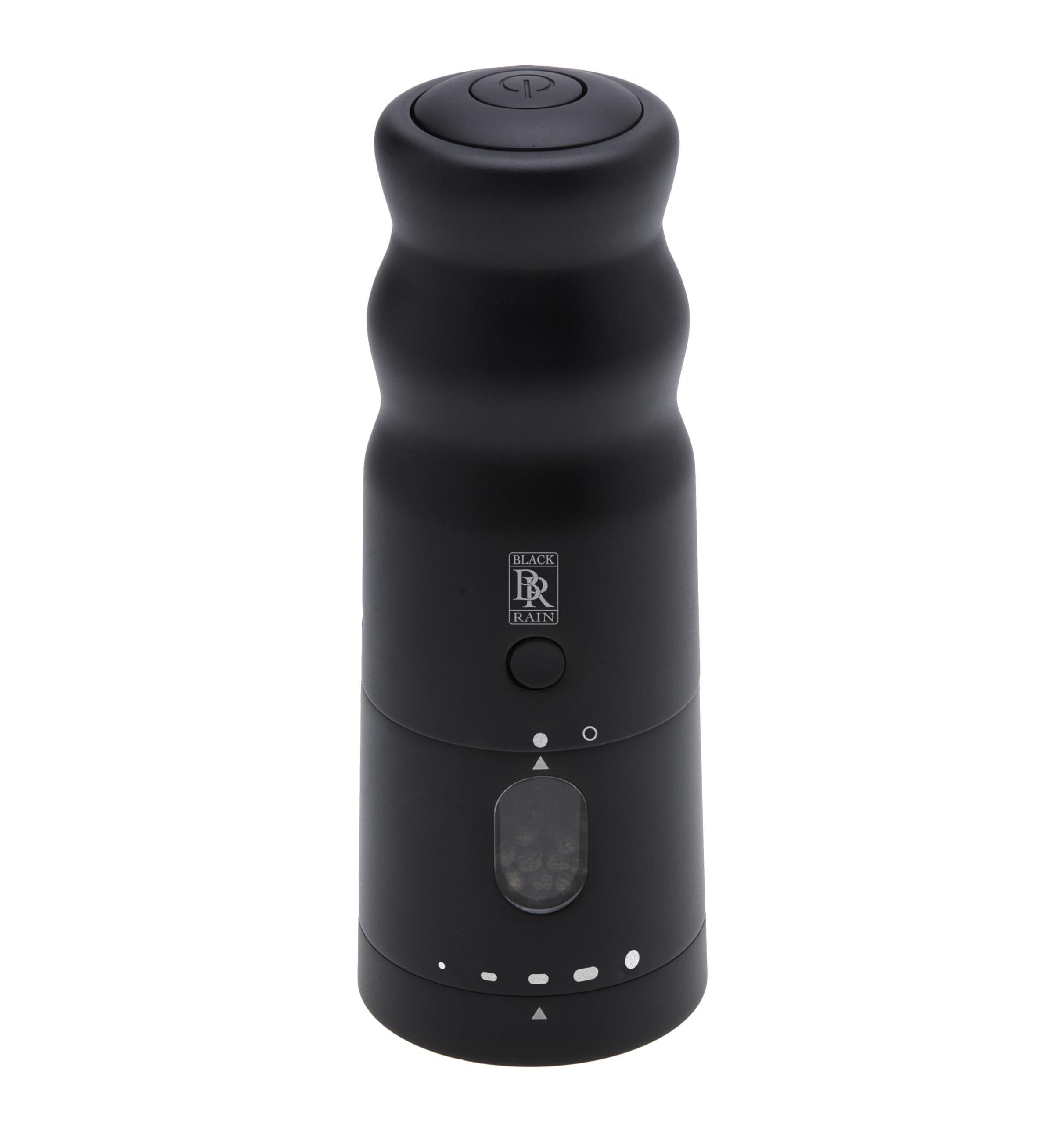 BLACK RAIN Pepper Mill - Professional Grade Heavy Duty High Output Pepper Grinder (Matte Black)