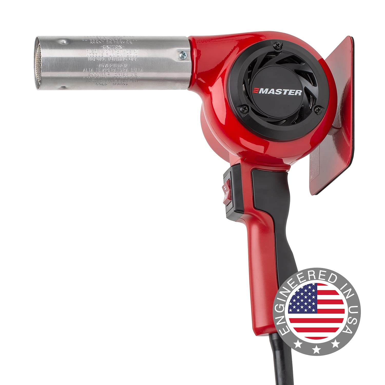 Master Appliance HG-201D Industrial Heat Gun, Quick Change Plug-In Heating Element, 400F, 120V, 600W, 5 Amps, Assembled In USA