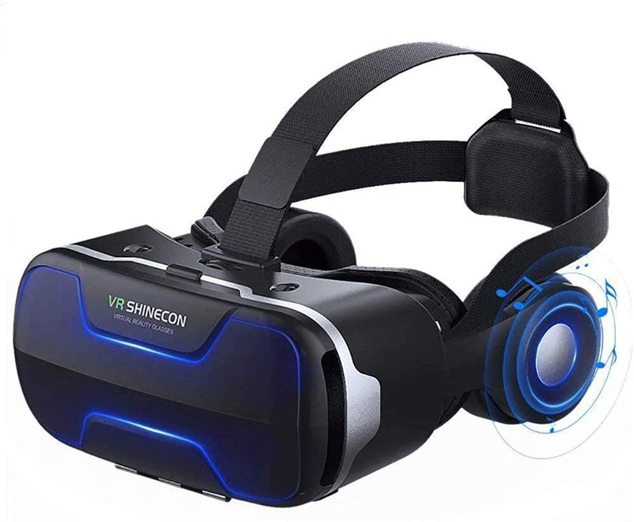 Dongng Virtual Reality VR Headset 3D Glasses Headset Helmets VR Goggles for TV, Movies & Video Games (Black)