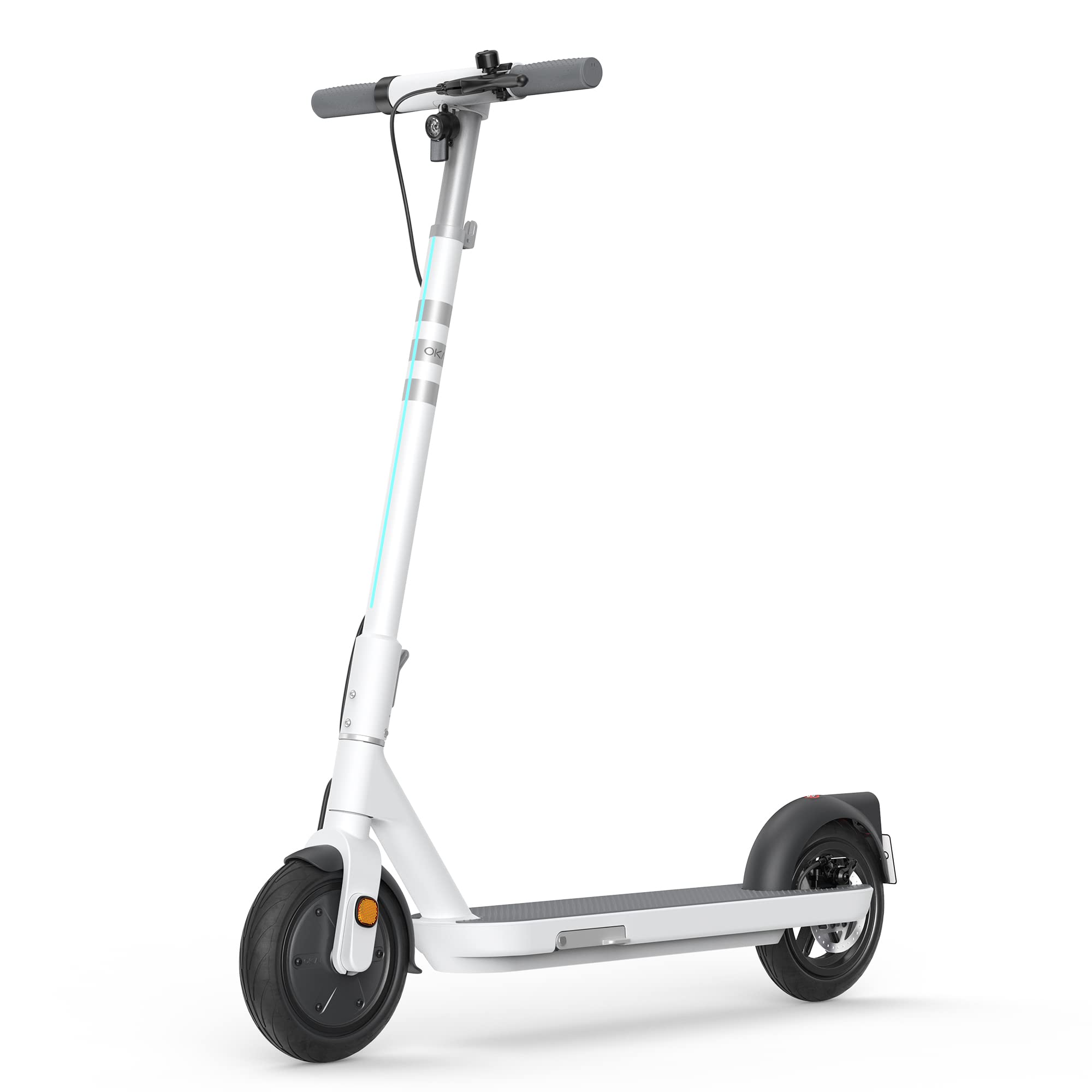 OKAI Neon Lite Electric Scooter - Up to 15.5 MPH, 18.6 Miles Long Range, Foldable Electric Scooter for Adults, Lightweight Commuter E Scooter with Ambient Light, UL 2272 Certification