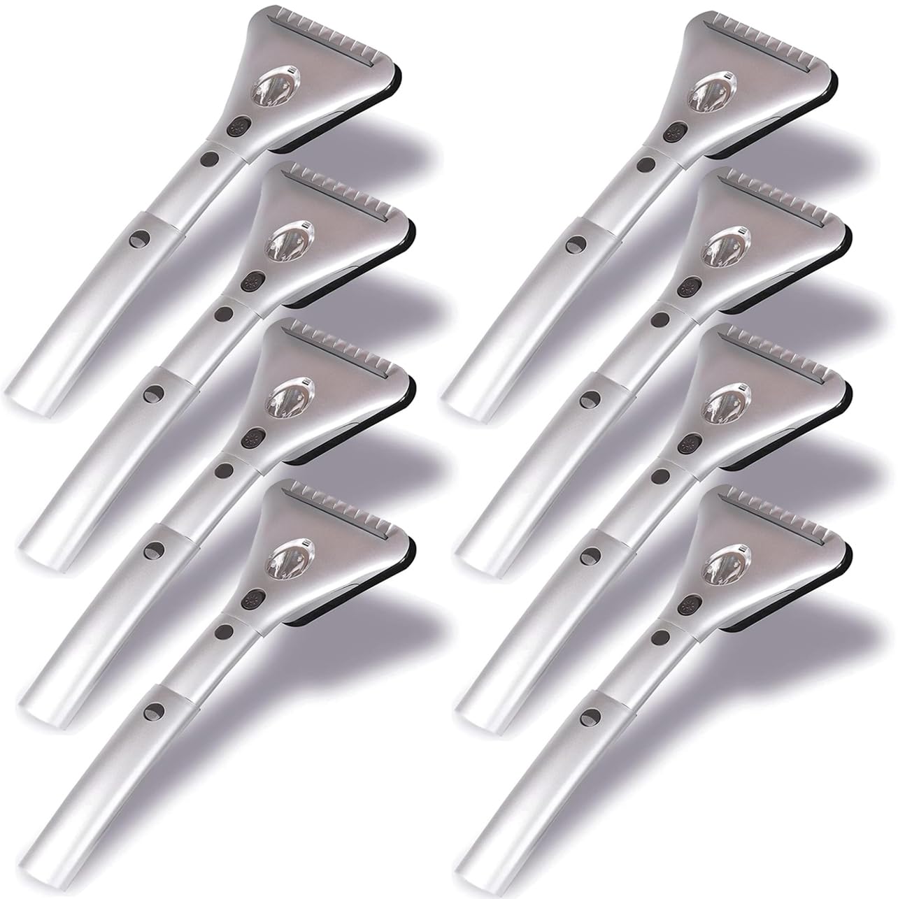VaygWay Electric Heated Car Window Snow Ice Scraper with Light (8 Pk Electric Snow Ice Scraper)
