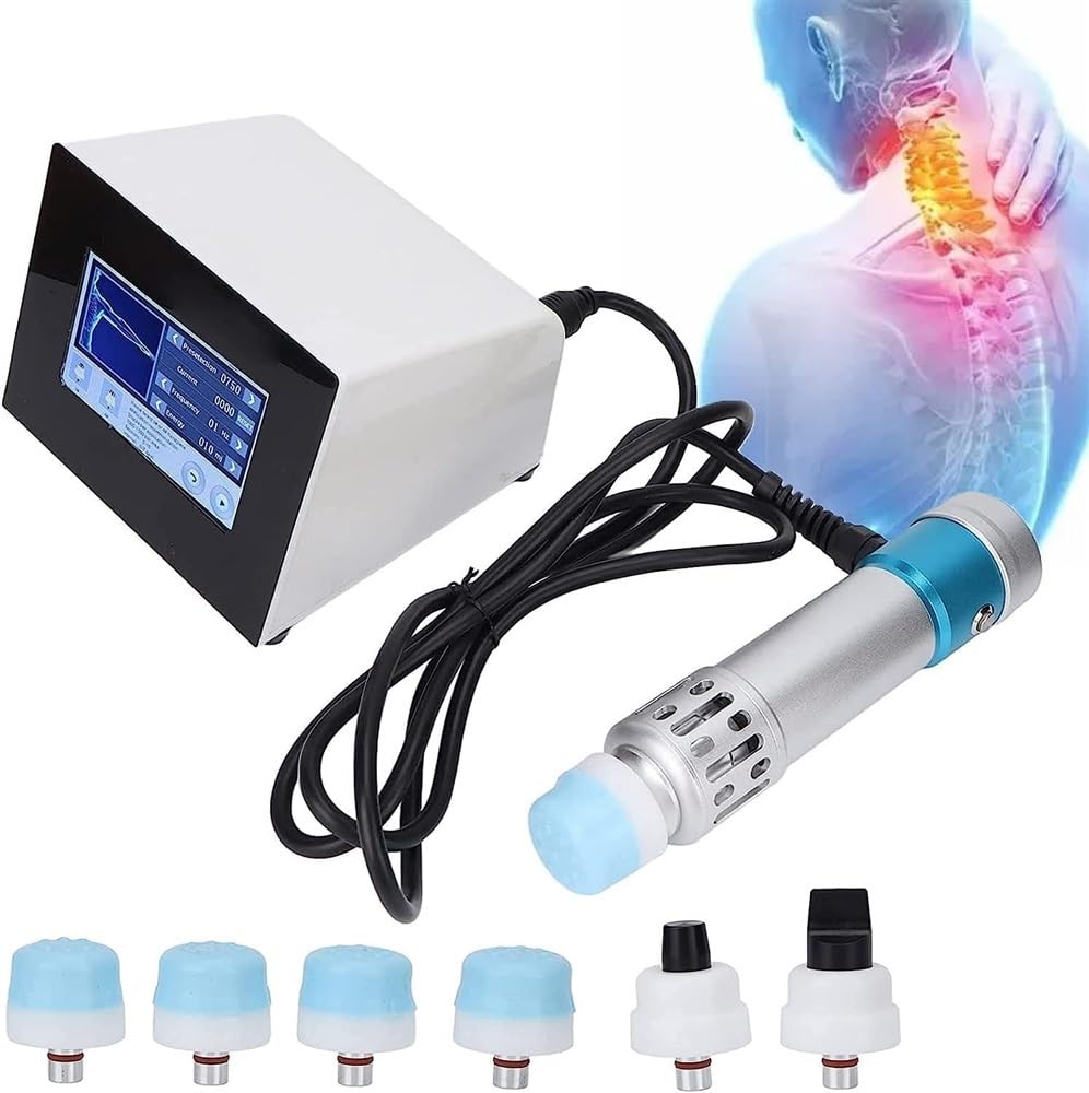 ZIRRFA Extracorporeal Shockwave Machine ，ED Shockwave Therapy Device, with 11 Massage Heads and 25 Energy Gears, Body Muscle Massager Shock Wave Machine for Plantar Fasciitis Pain Relieve