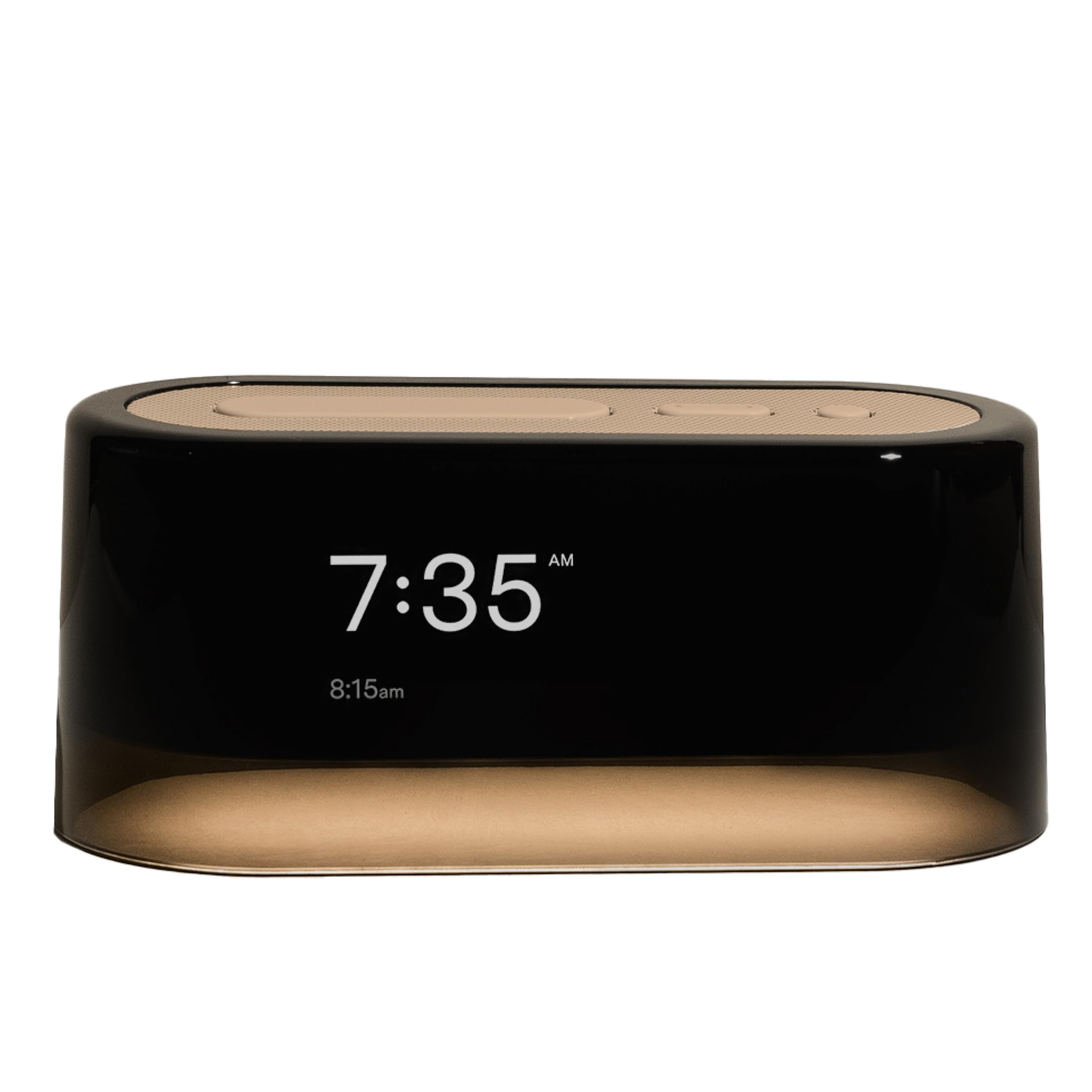 Loftie Smart Alarm Clocks for Bedrooms - Sound Machine Smart Alarm Clock w/Light, Bluetooth Speaker, White Noise, Nature Sound, Nightlight, Blackout Mode Alarm Clock, Smart Clock (Peach)