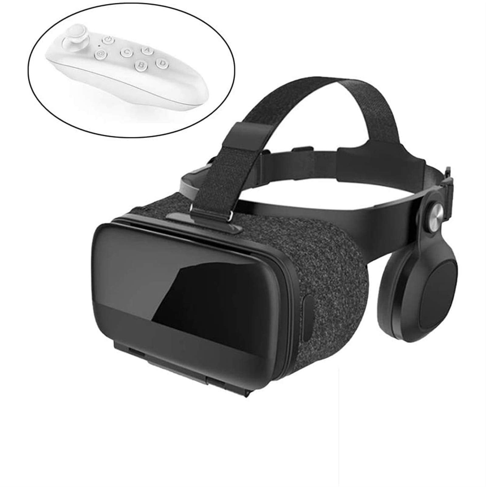 HHWKSJ VR Headset,Virtual Reality Headset 3D VR Goggles Glasses for 3D Movies Compatible for 4.5-6.3 Inch iPhone Android Smartphones