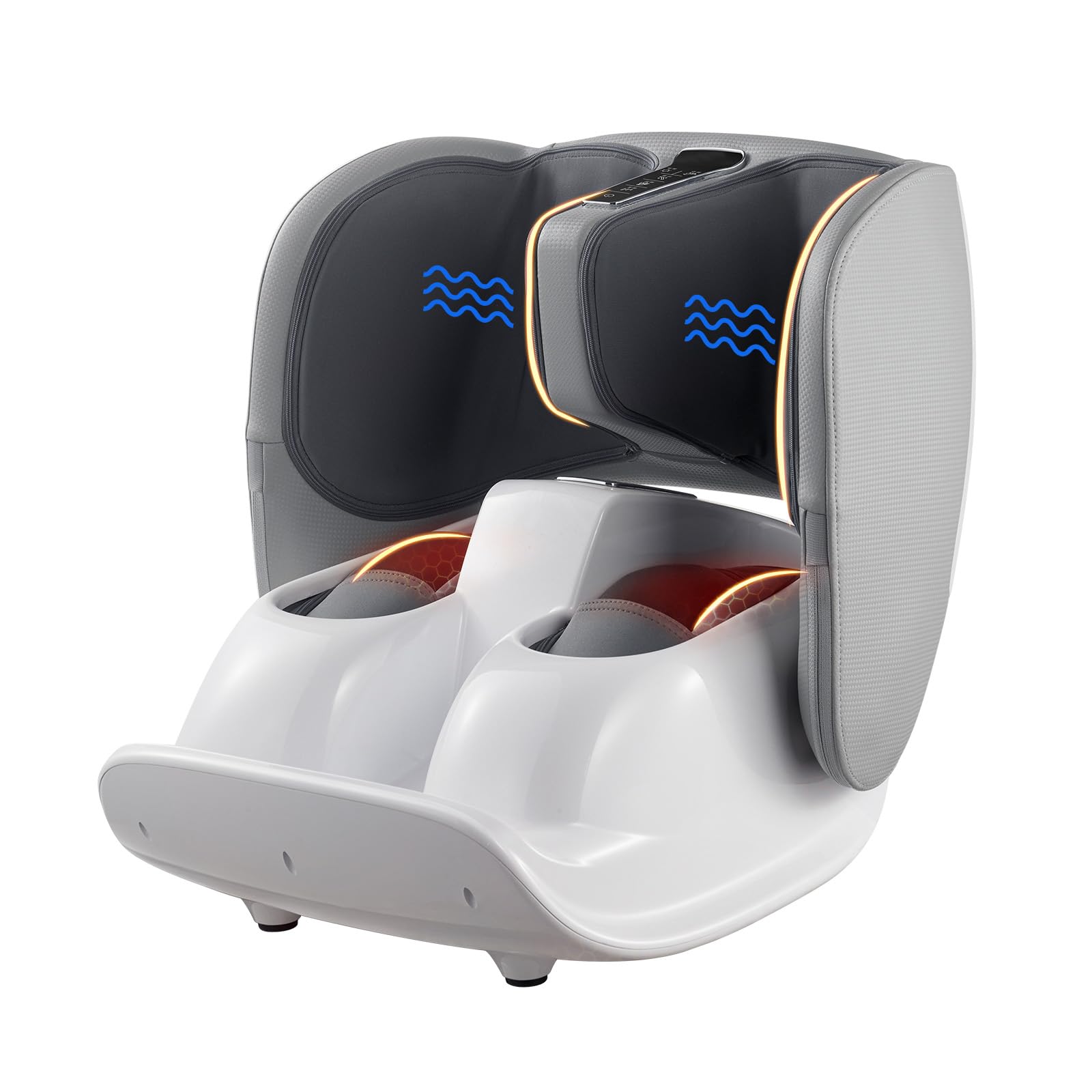 HMMSYLVA Foldable Foot and Calf Massager,2 in 1 Foot and Calf Massager with Heat for Fatigue Relief,Gifts for Men,Women
