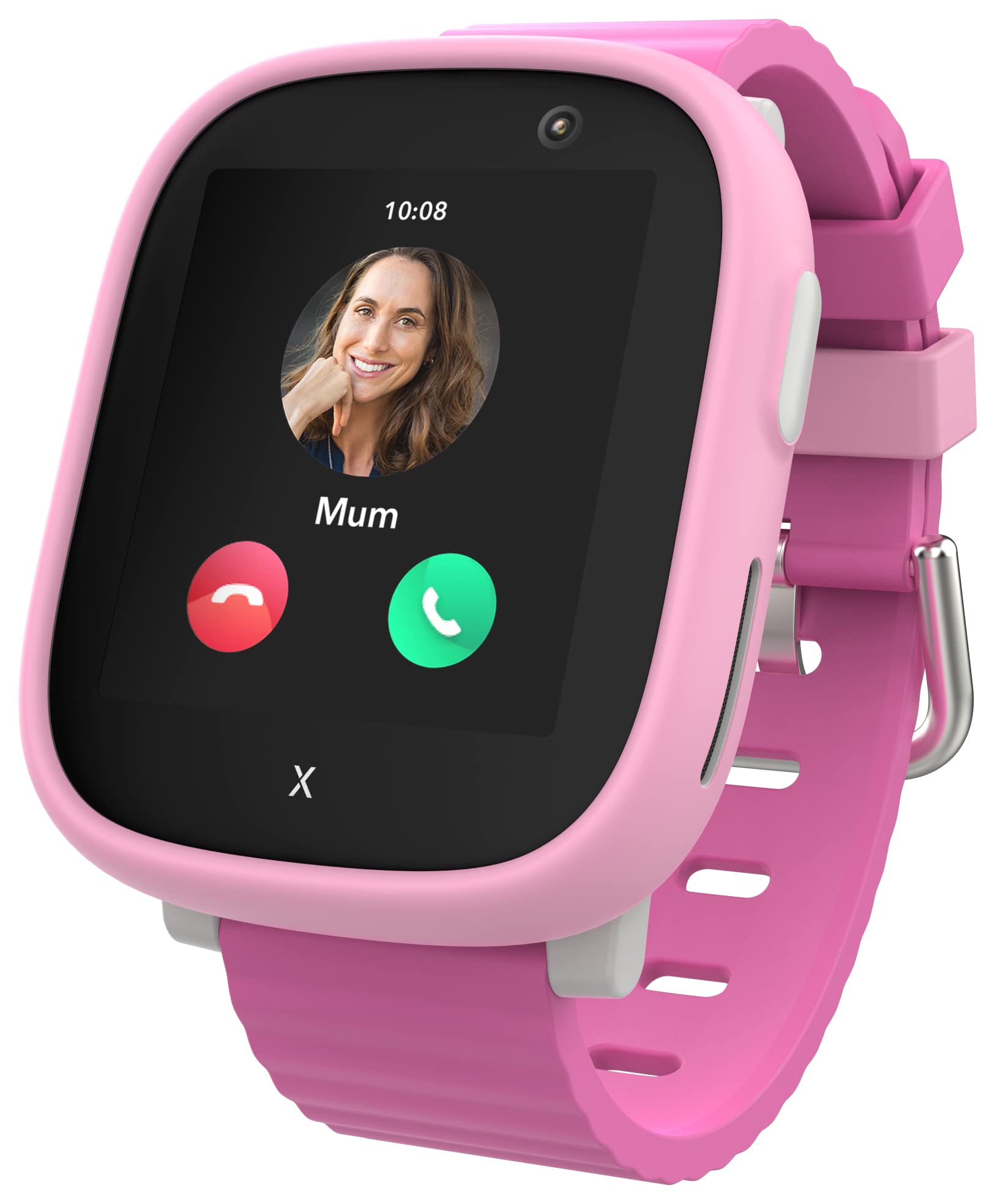 XPLORA X6 Play - Watch Phone for Children (4G) - Calls, Messages, Kids School Mode, SOS Function, GPS Location, Camera and Pedometer – (Subscription Required) (Pink)