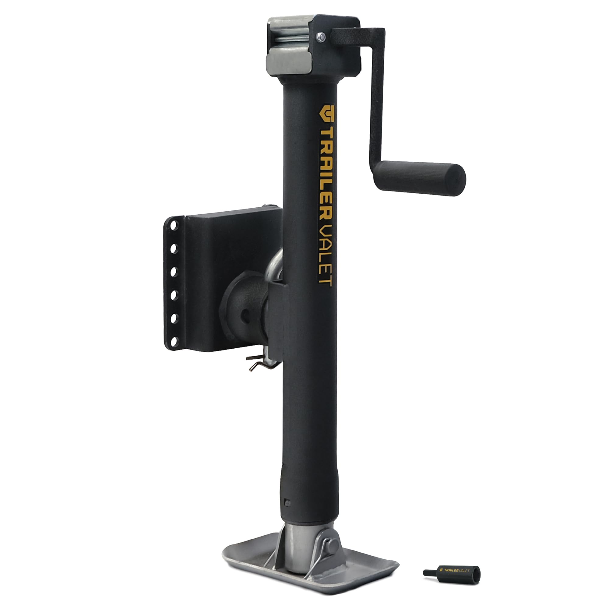 Trailer Valet TVJX5-S Drill Powered Trailer Jack - with Drill Adapter - Save Time and Effort - Heavy Duty Trailer Jack - Side Mounted Trailer Jacks - 5,000 lb Static Weight Capacity