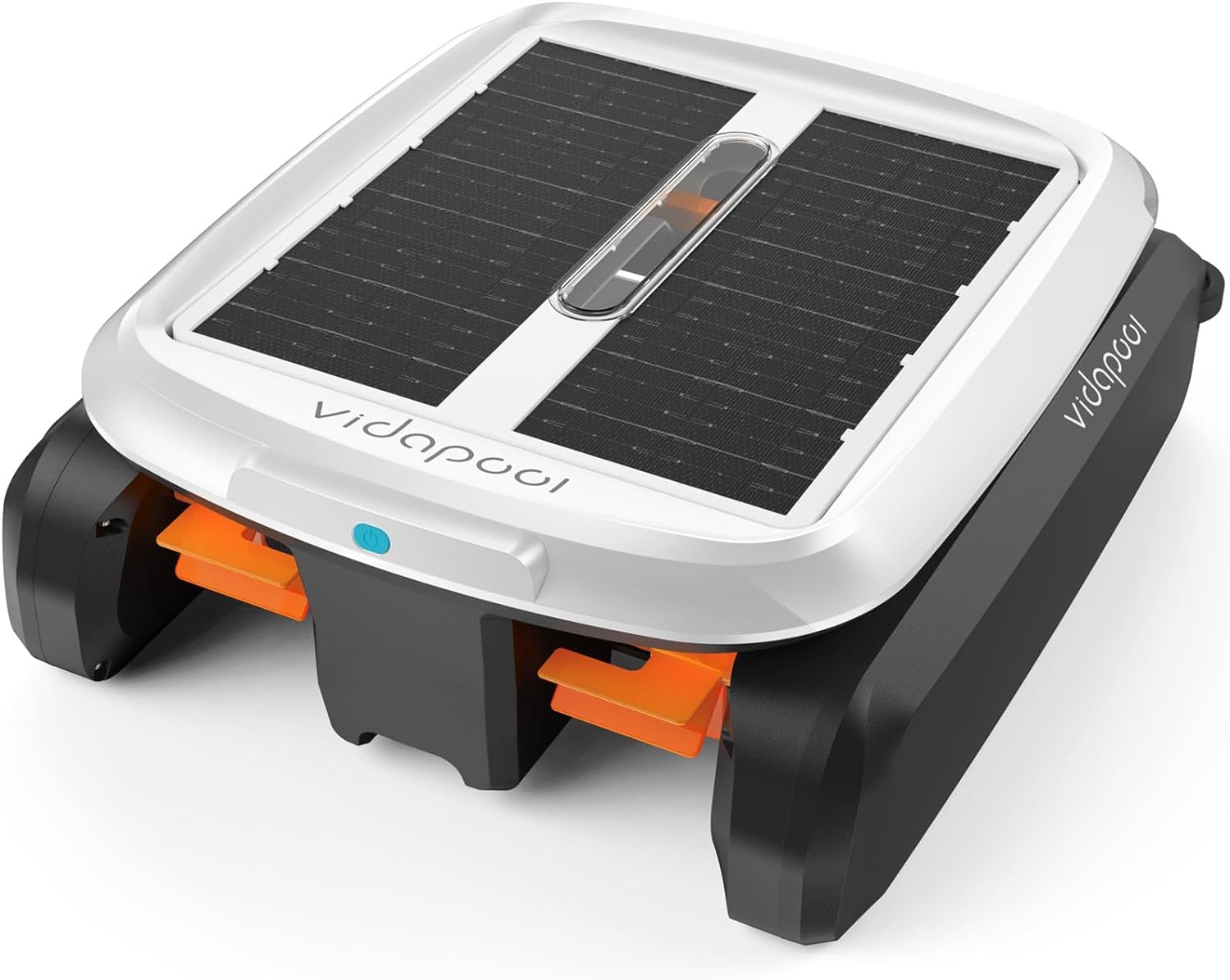 Vidapool Solar Powered Automatic Robotic Pool Skimmer Cleaner,Solar Pool Surface Cleaner Dual Mode with Obstacle Avoidance Daytime ＆ Overnight Continuous Cleaning Ideal for All Swimming Pool-White
