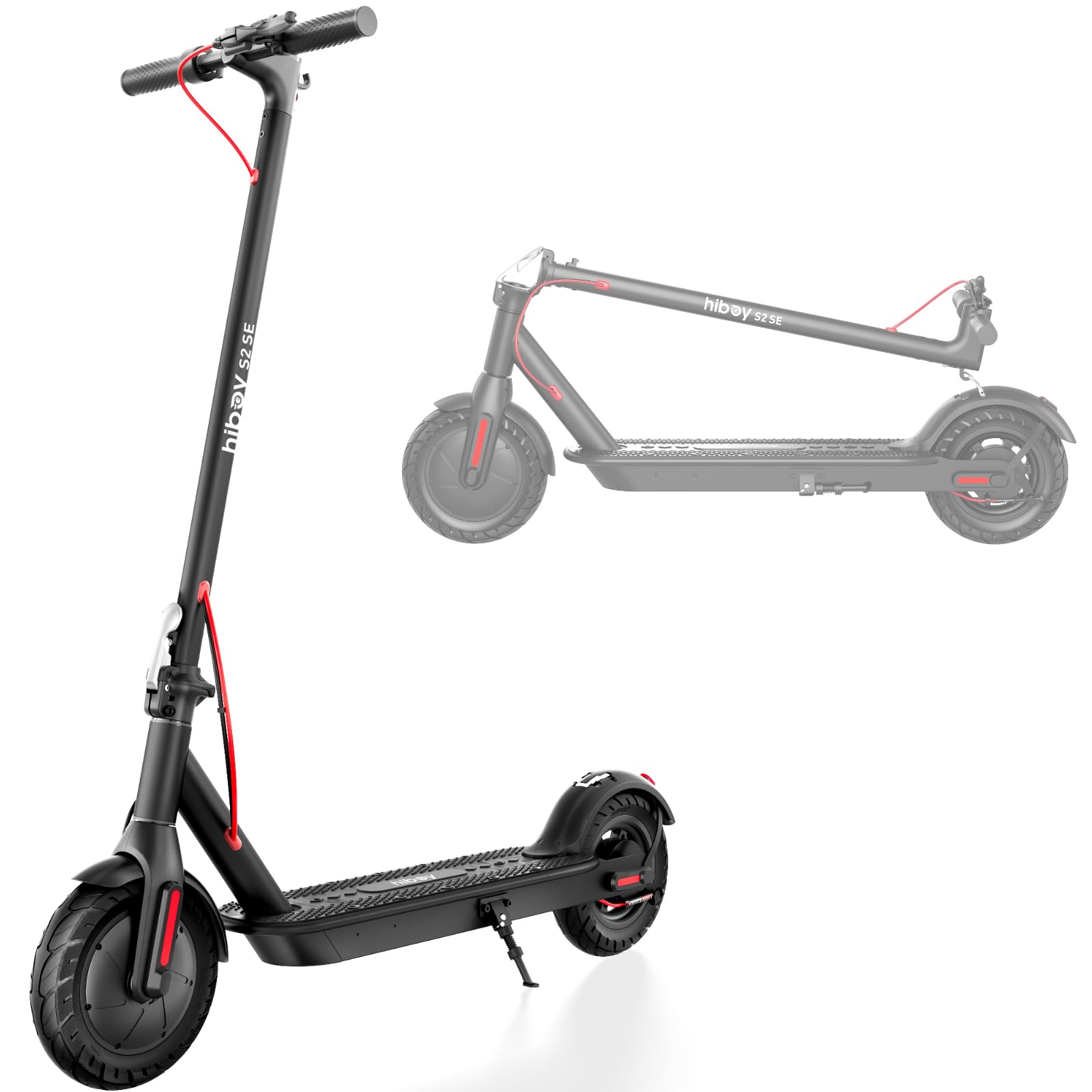 Hiboy Electric Scooter, 10" Tires,17 Miles Range, 430W Peak Motor, 19MPH Speed, Dual Brake System, Electric Scooter for Adults Commuting & Urban Travel