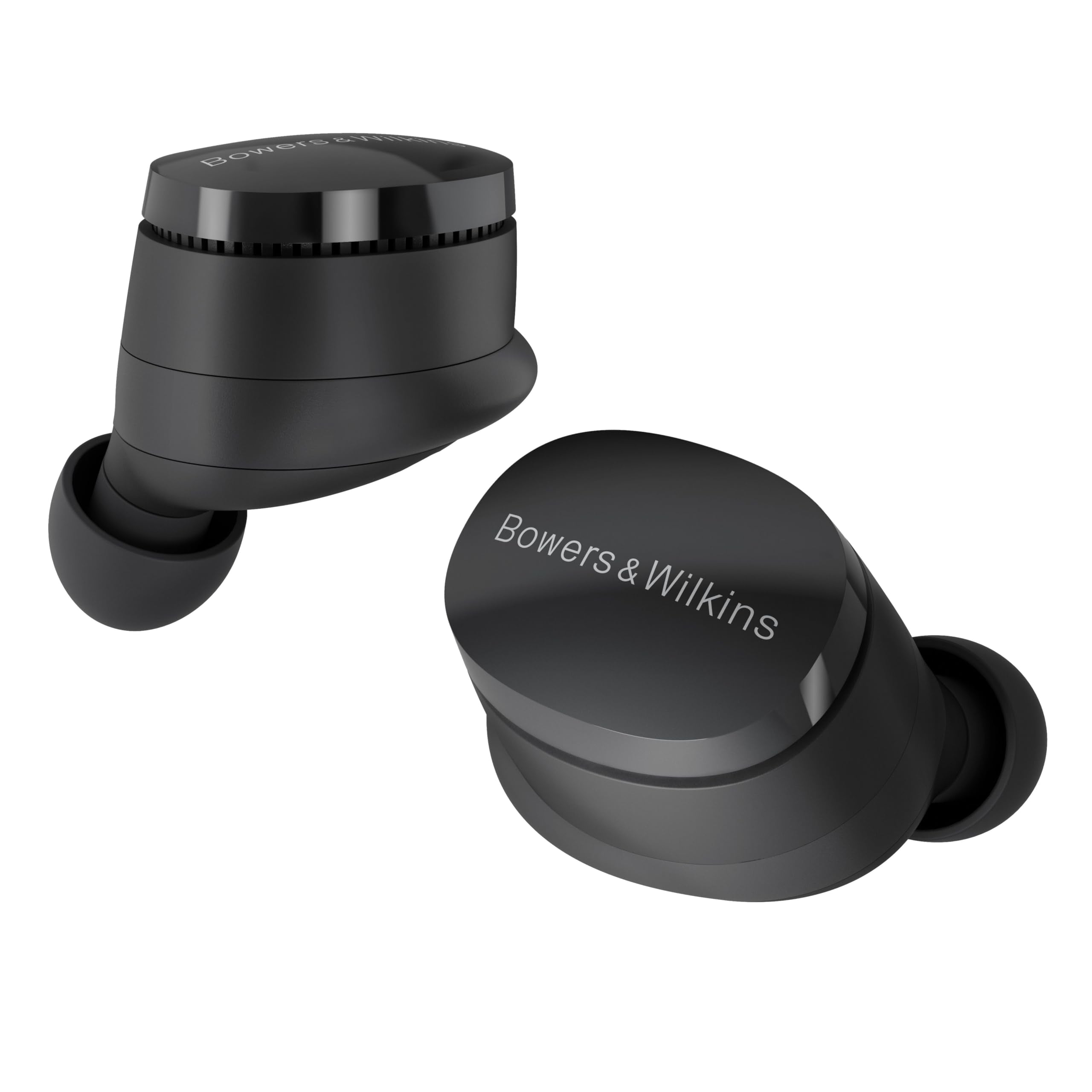 Bowers & Wilkins Pi6 Wireless Earbuds (Storm Grey), in-Ear Bluetooth Earphones with aptX Adaptive & 12mm Drivers, Bespoke Active Noise Cancelling Earbuds, 3 Built-in Mics, 15-Min Quick Charging